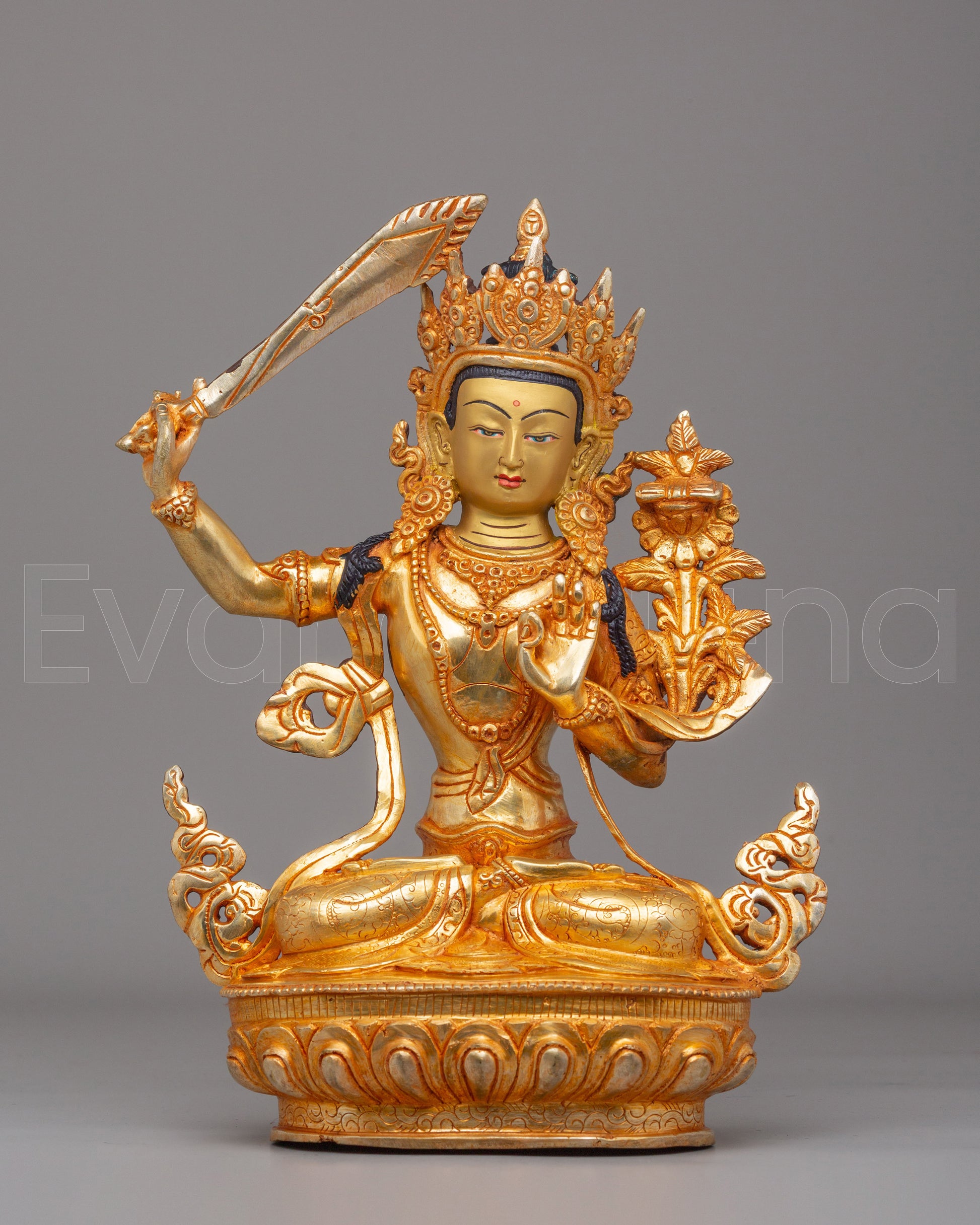 Tibetan Manjushri Bodhisattva Sculpture