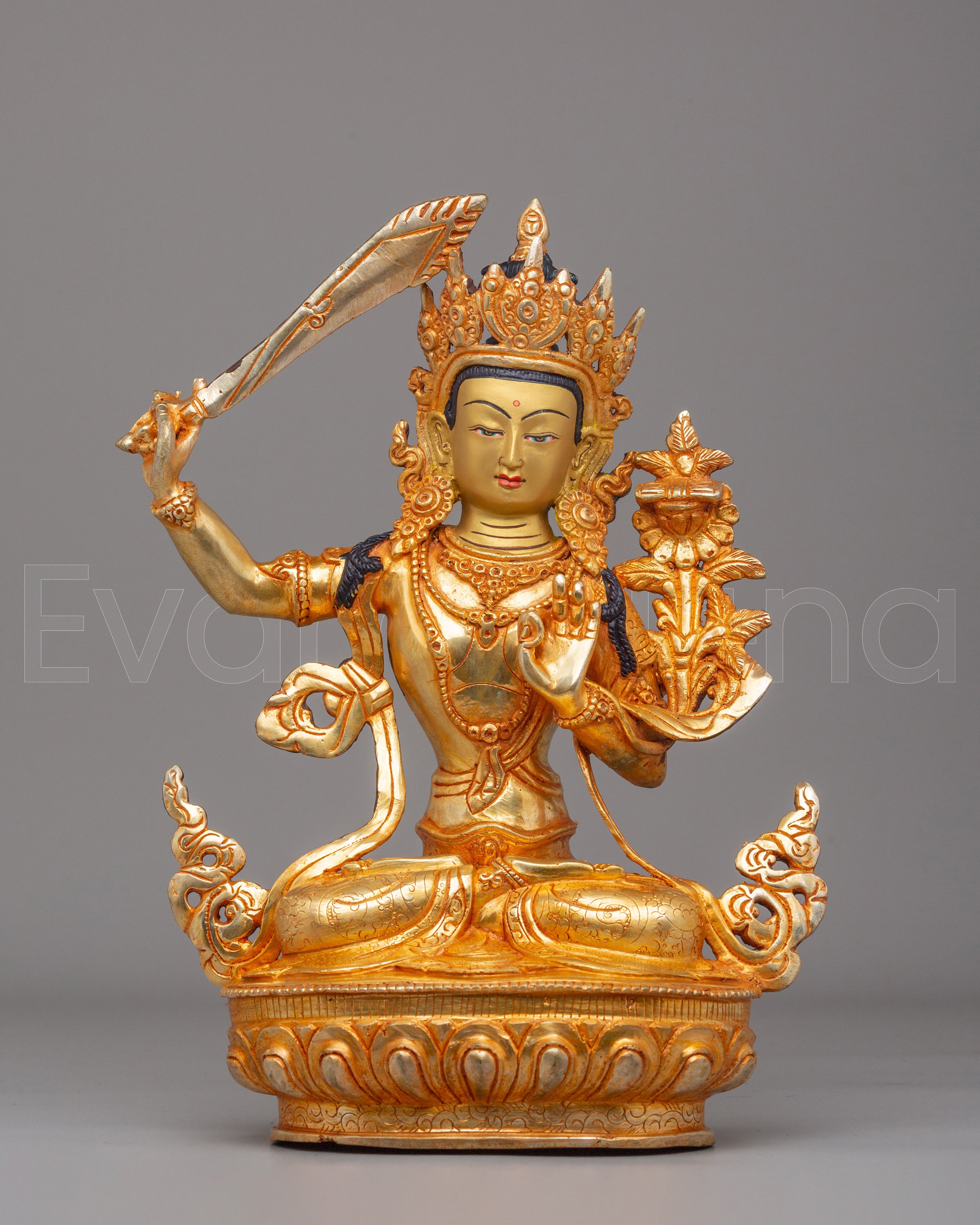 Tibetan Manjushri Bodhisattva Sculpture