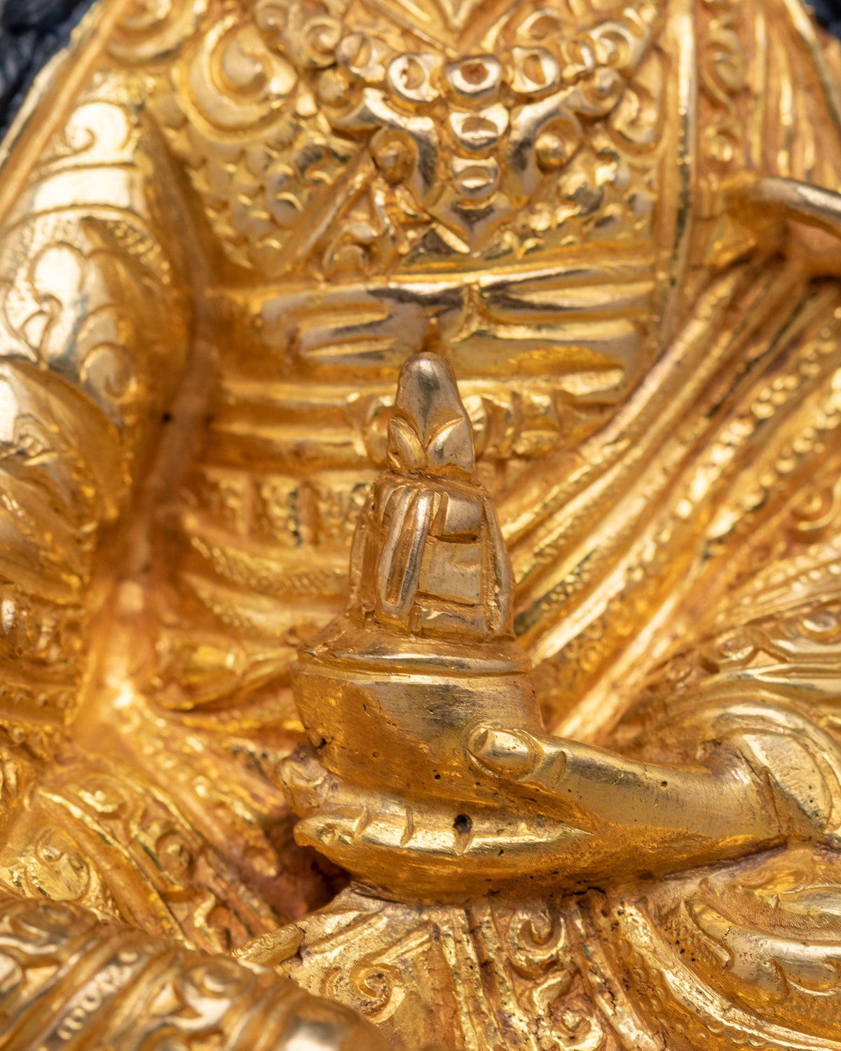 Handmade Altar Guru Rinpoche Statue | Tibetan Padmasambhava Art