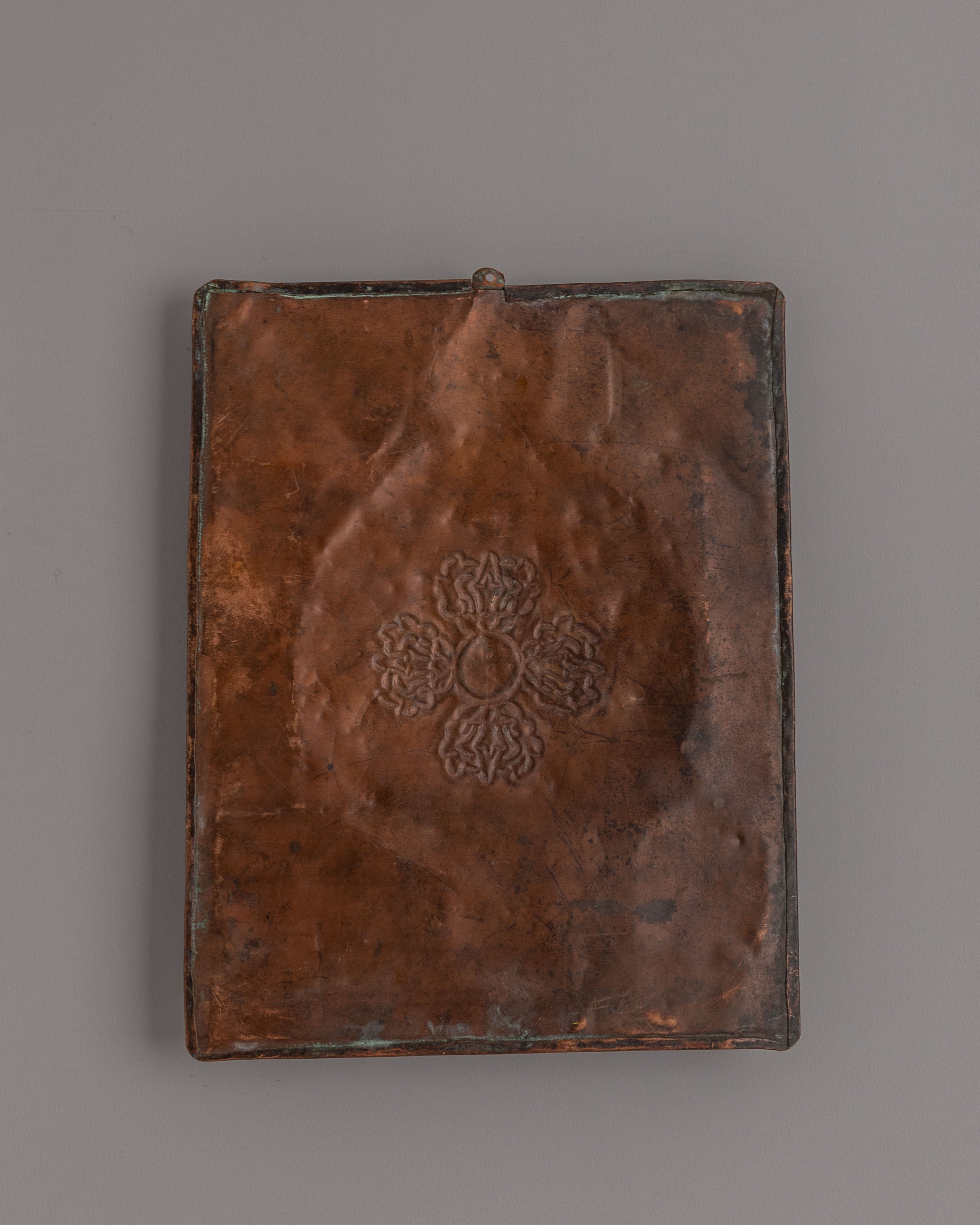 Tibetan Astrological Plaque | Sacred Brass Zodiac Art for Rituals