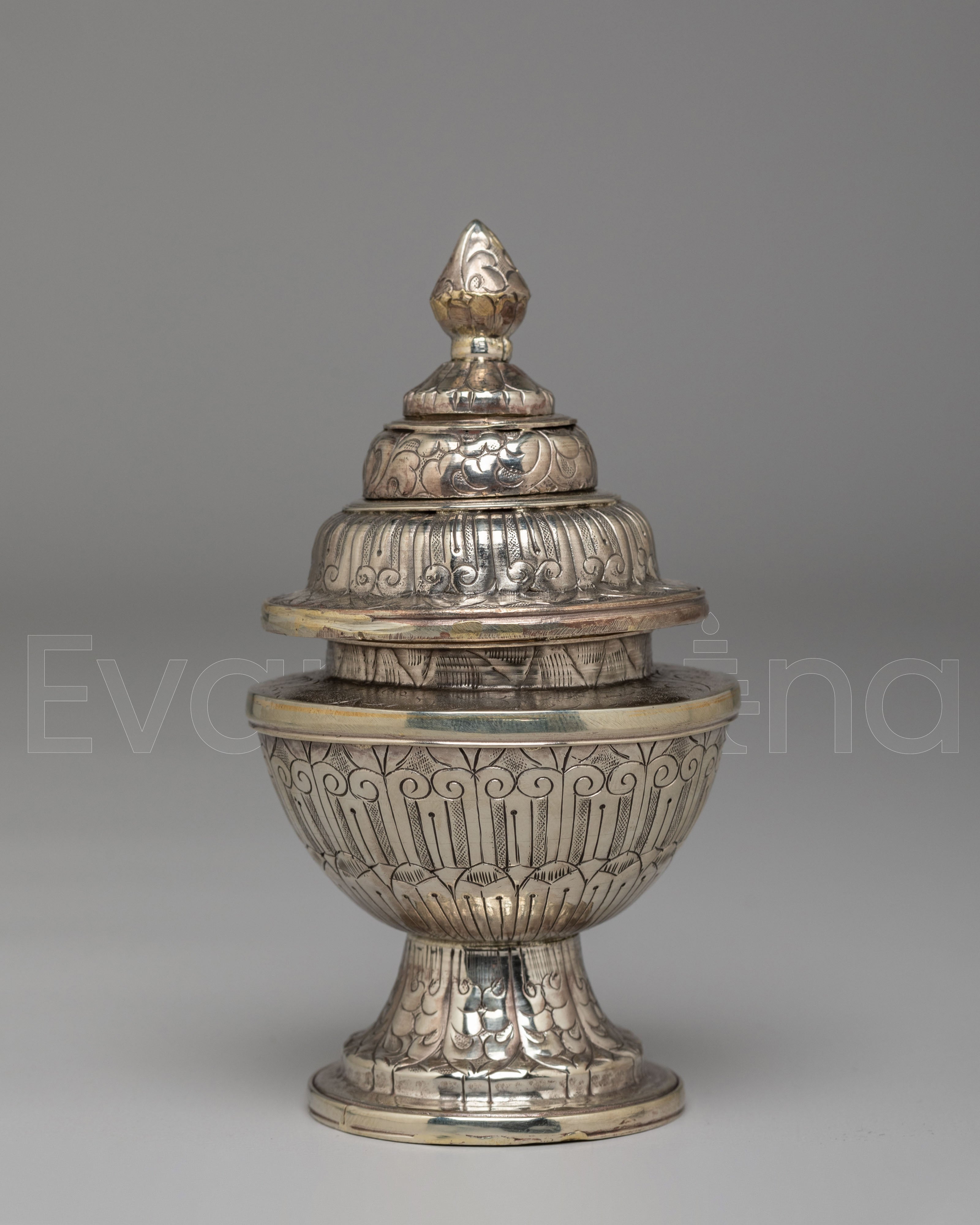 Himalayan Buddhist Offering Rice Pot