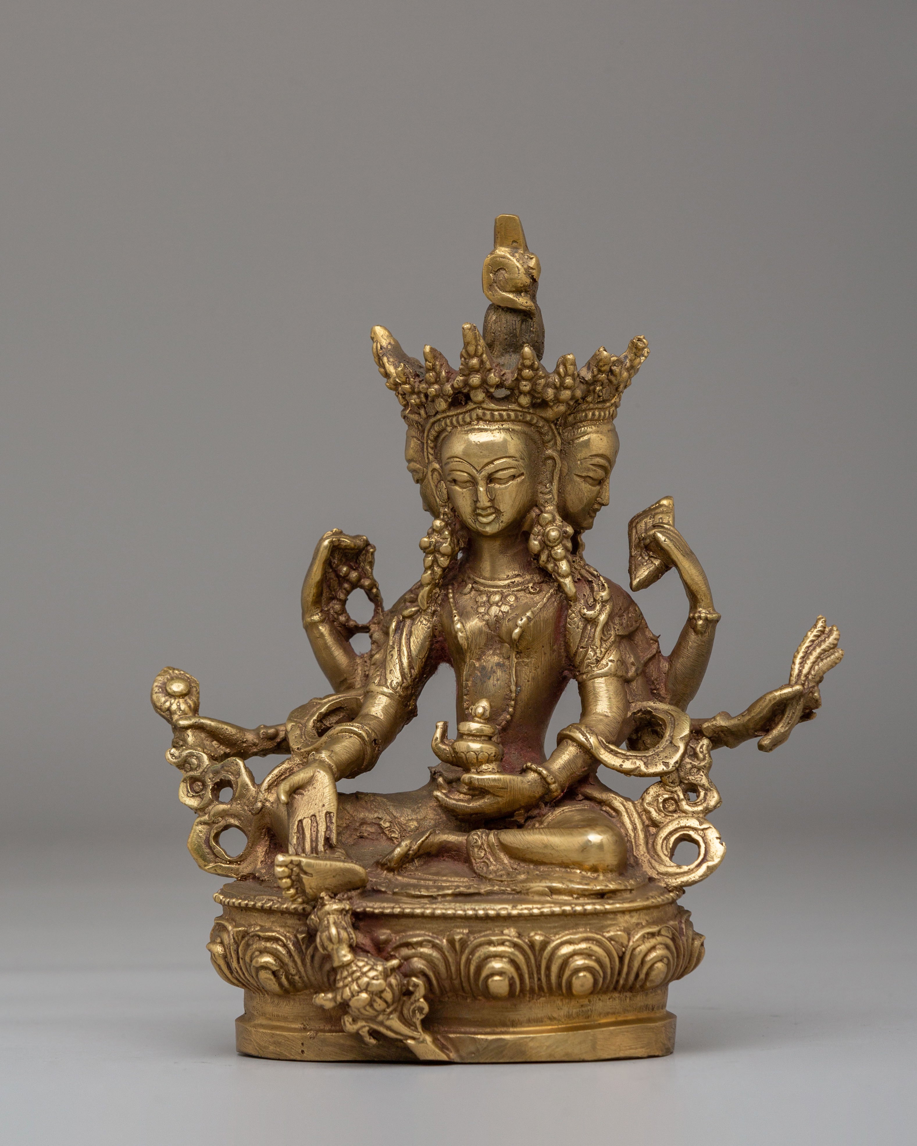 Tibetan Vasudhara Statue | The Wealth Deity