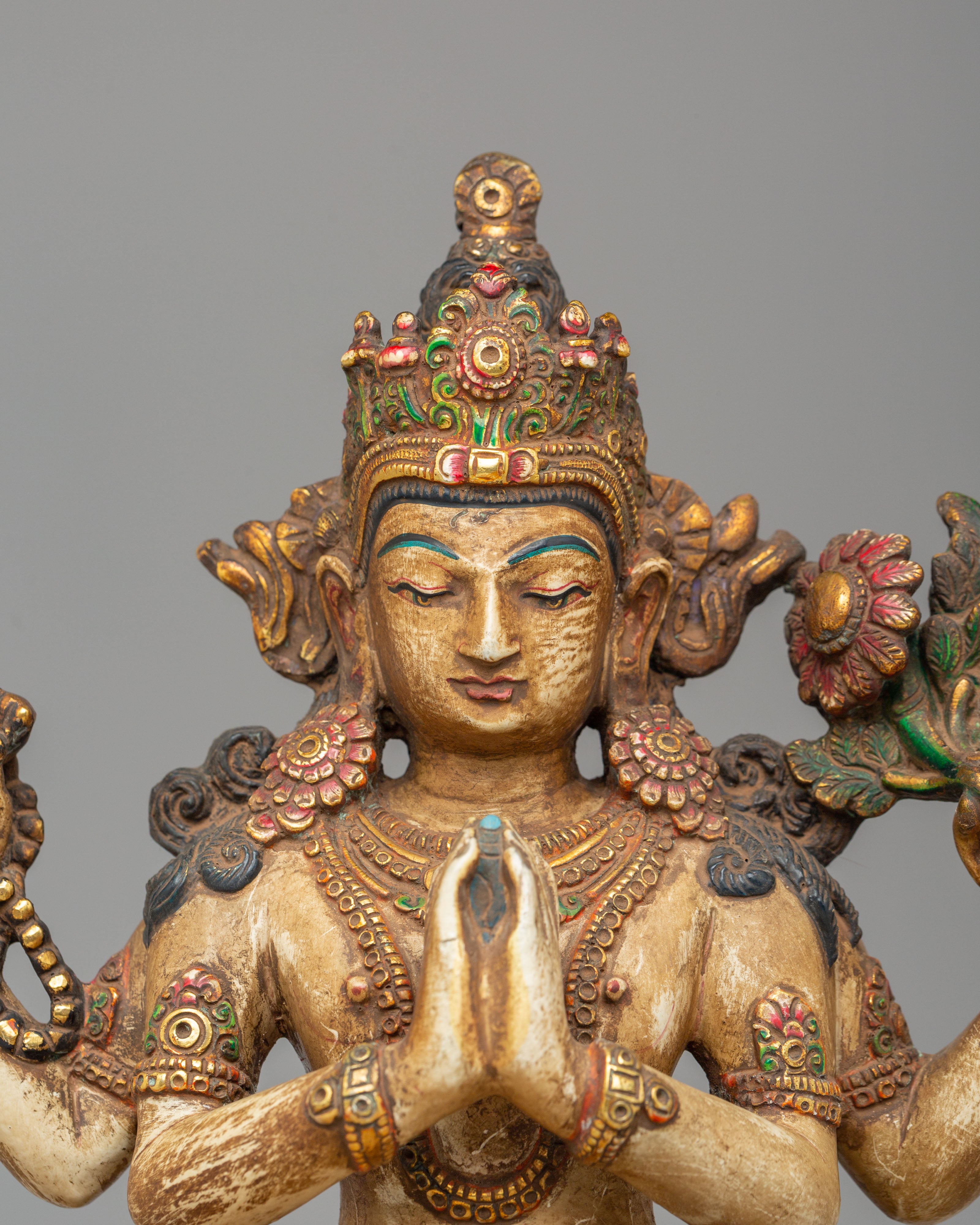 Sacred Chenrezig Sculpture | Statue for Meditation & Rituals