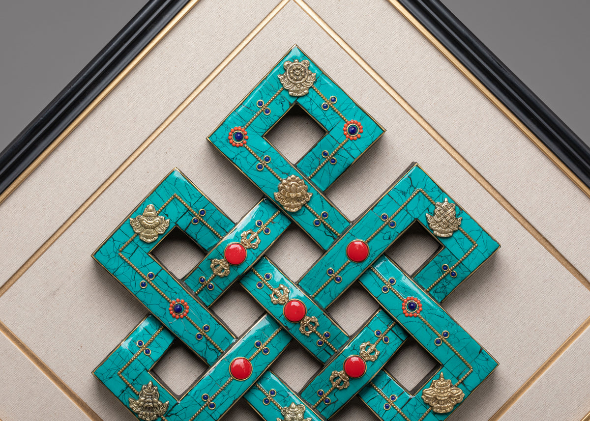 Handmade Endless Knot Wall Hanging | Spiritual Home Decor