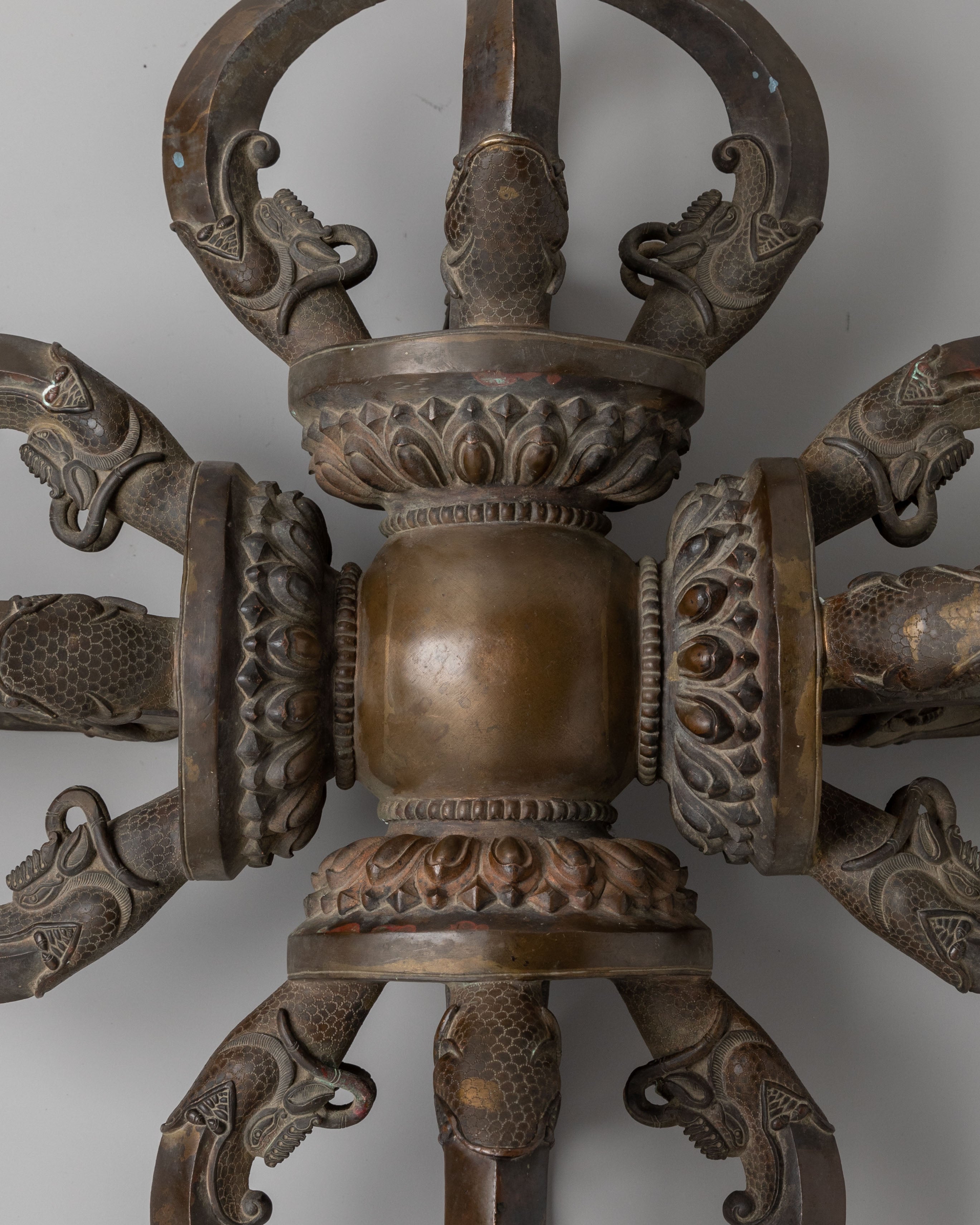 Oxidized Copper Bishwo Vajra |Symbol of Protection
