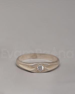 Handmade Silver Jewelry Ring | Natural Stone Zircon