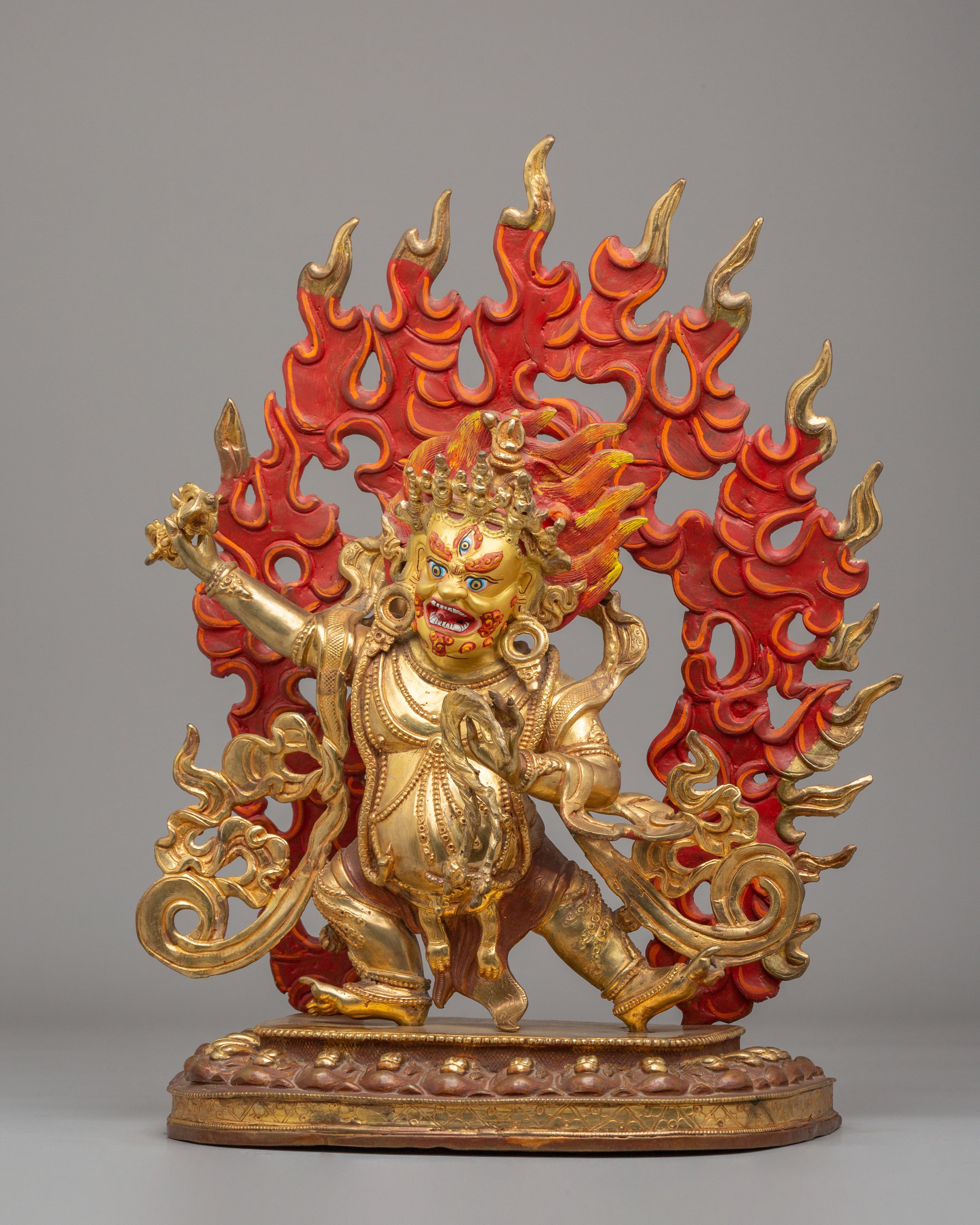 Traditional Vajrapani Spiritual Sculpture | Tibetan Buddha of Power