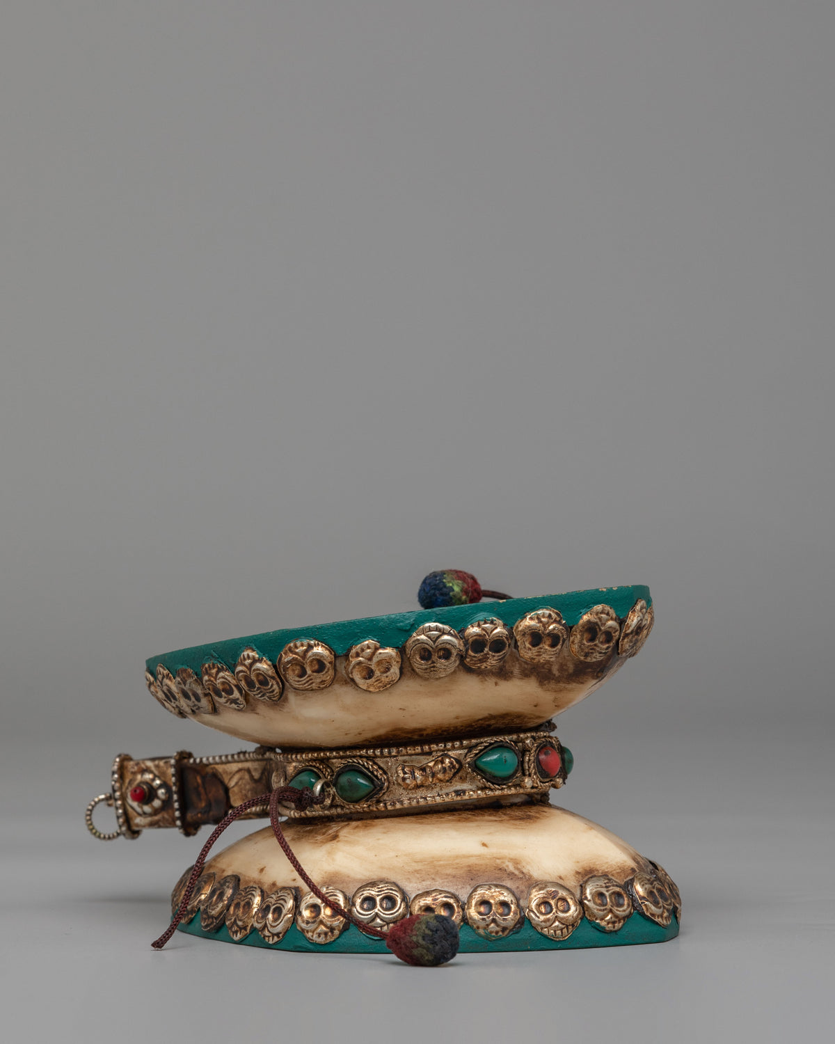 Buddhist Damaru For Ritual | Tibetan Double-Sided Damaru