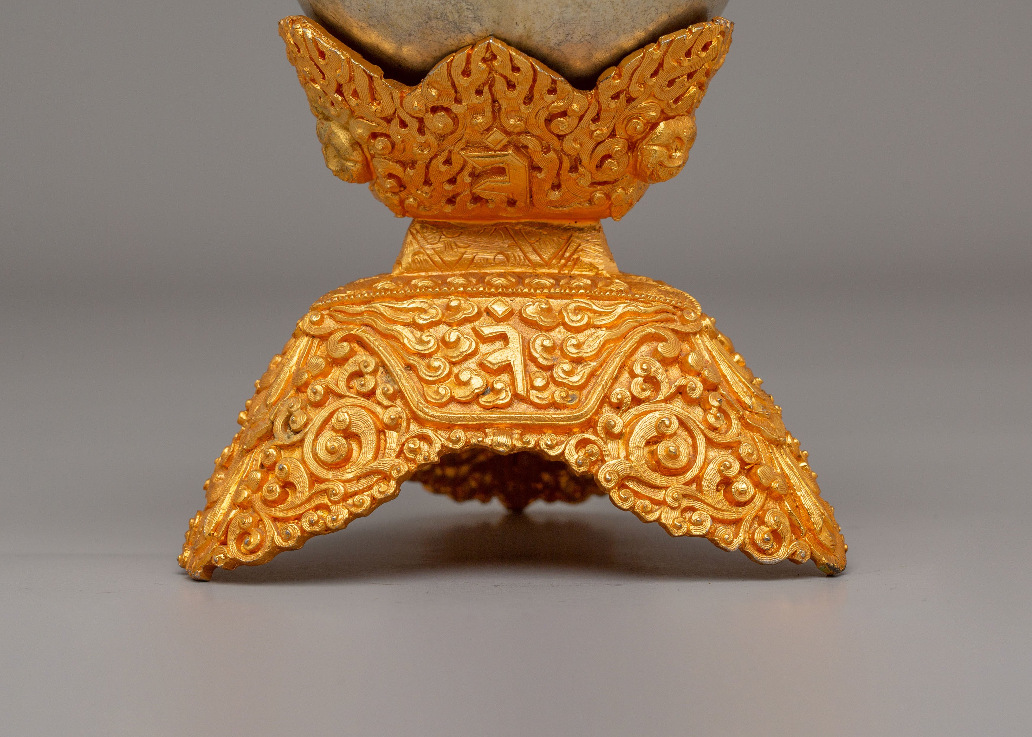 Himalayan Offering Kapala | Ritual Vessel for Sacred Offerings