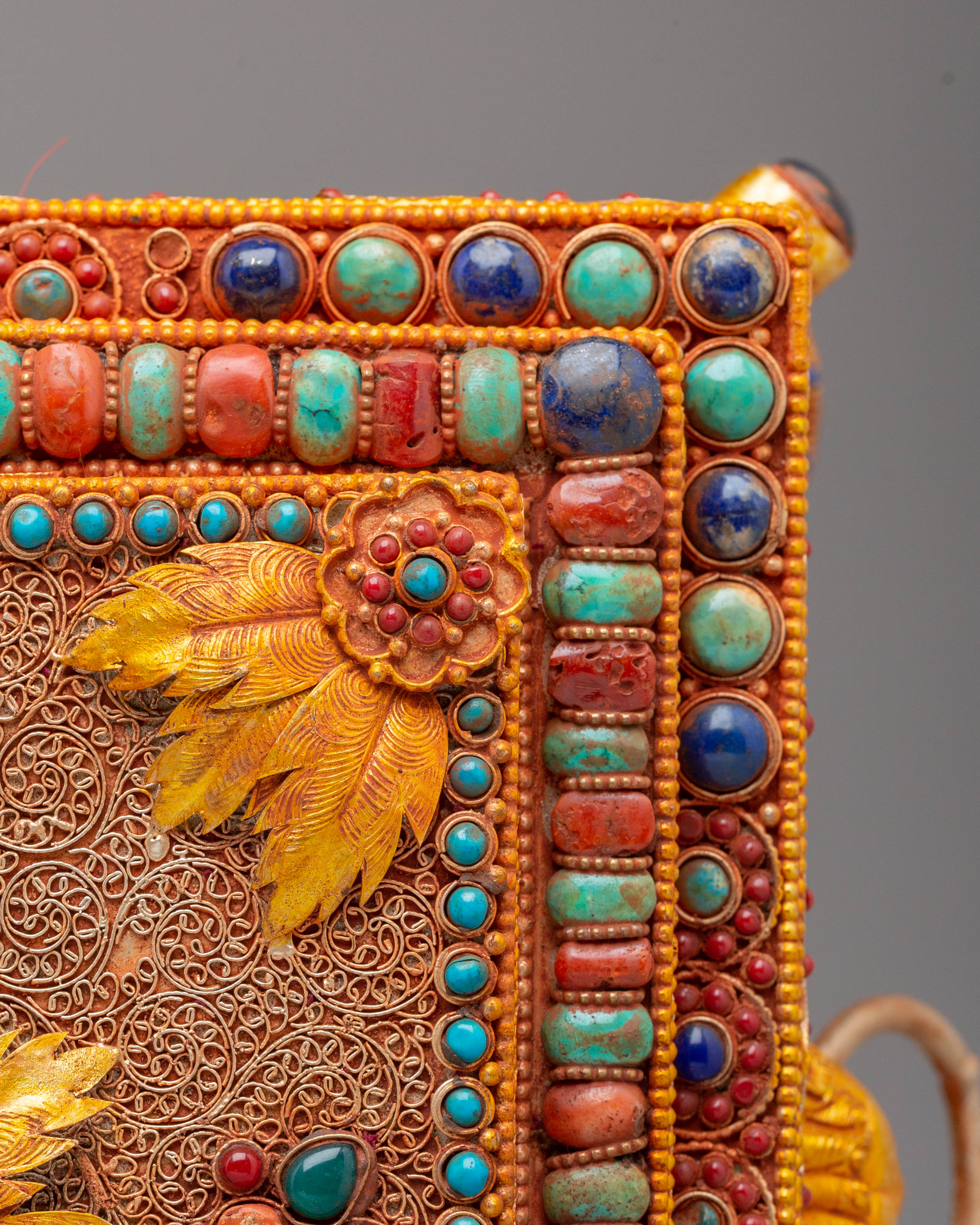 Himalayan Buddhist Treasure Box | Handcrafted Tibetan Decor