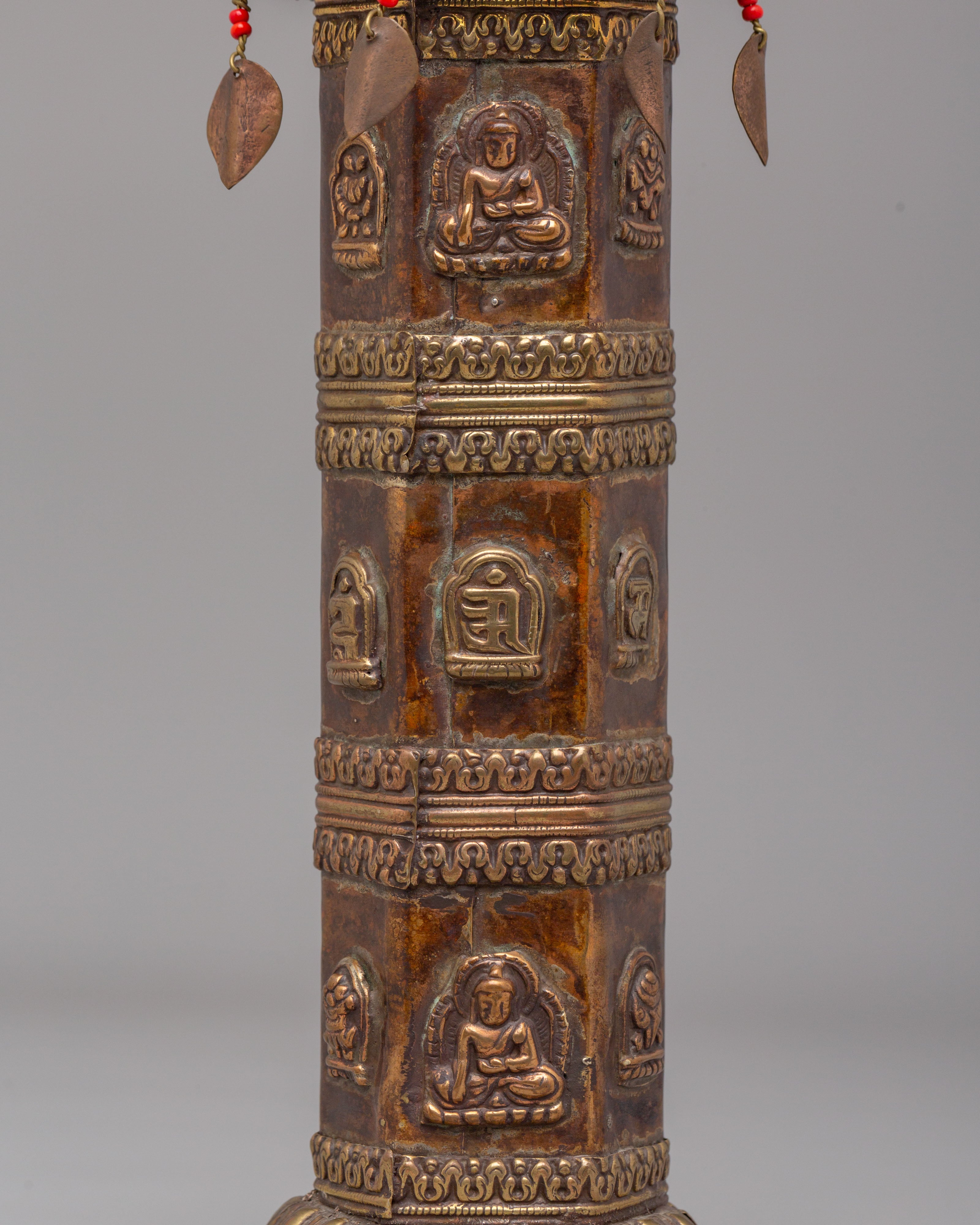 Himalayan Carved Relief Incense Burner | Handcrafted Buddhist Ritual Tool