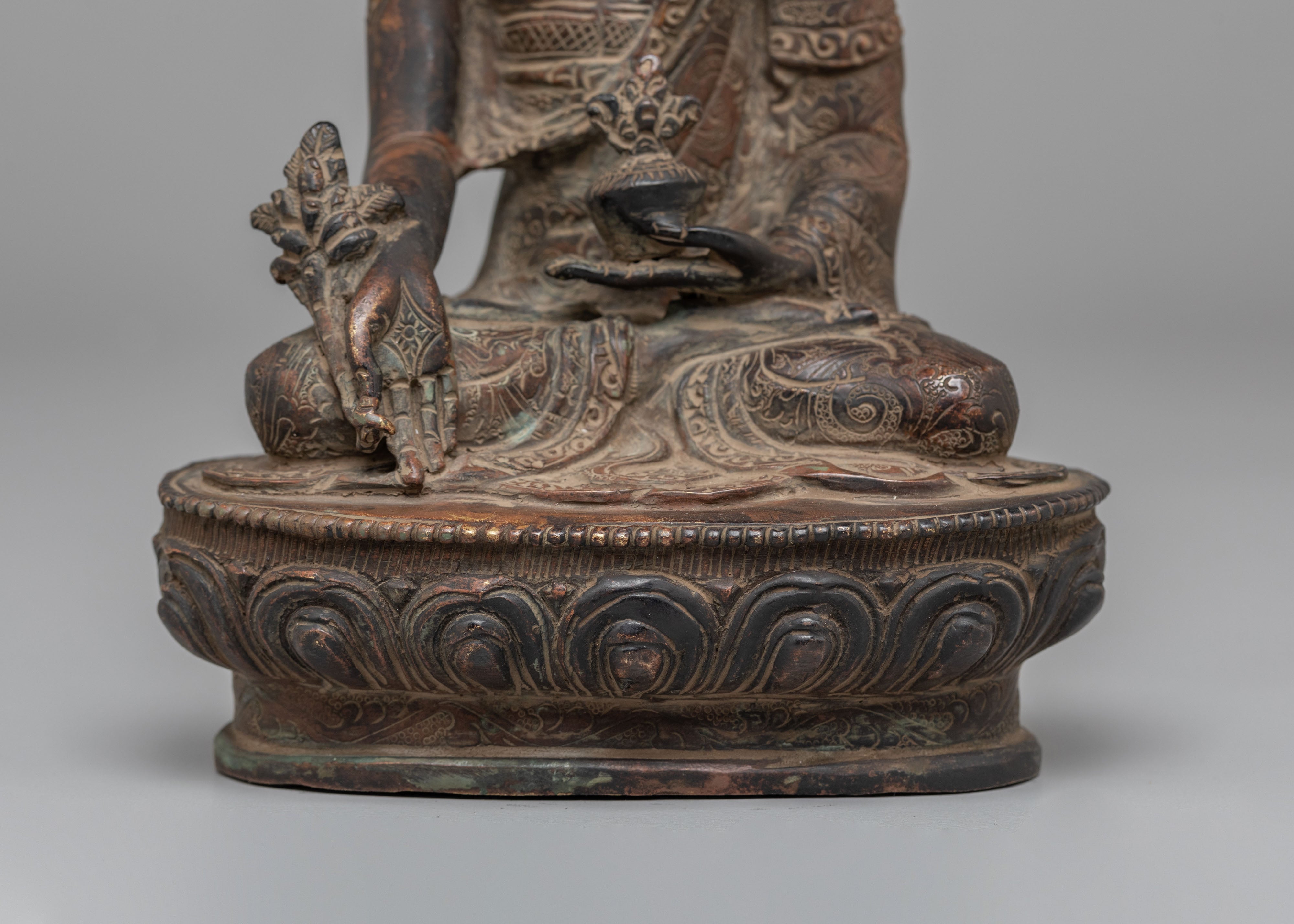 Handcrafted Healing Buddha Statue | Medicine Buddha Figurine