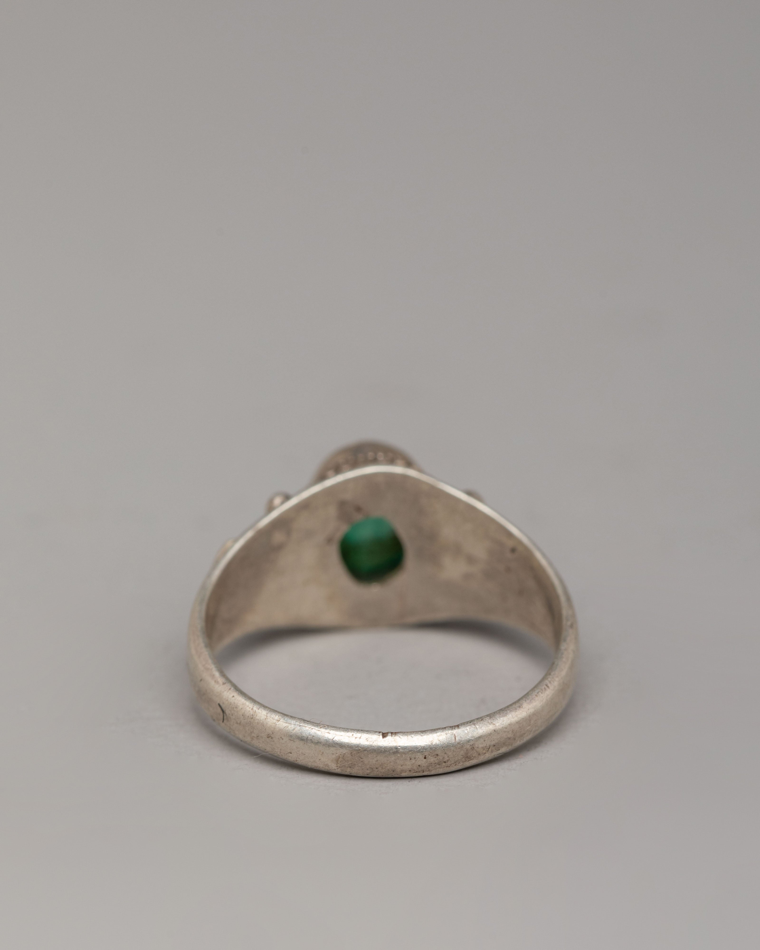 Handmade Decorative Ring Set | Natural Stone Zircon Silver Rings