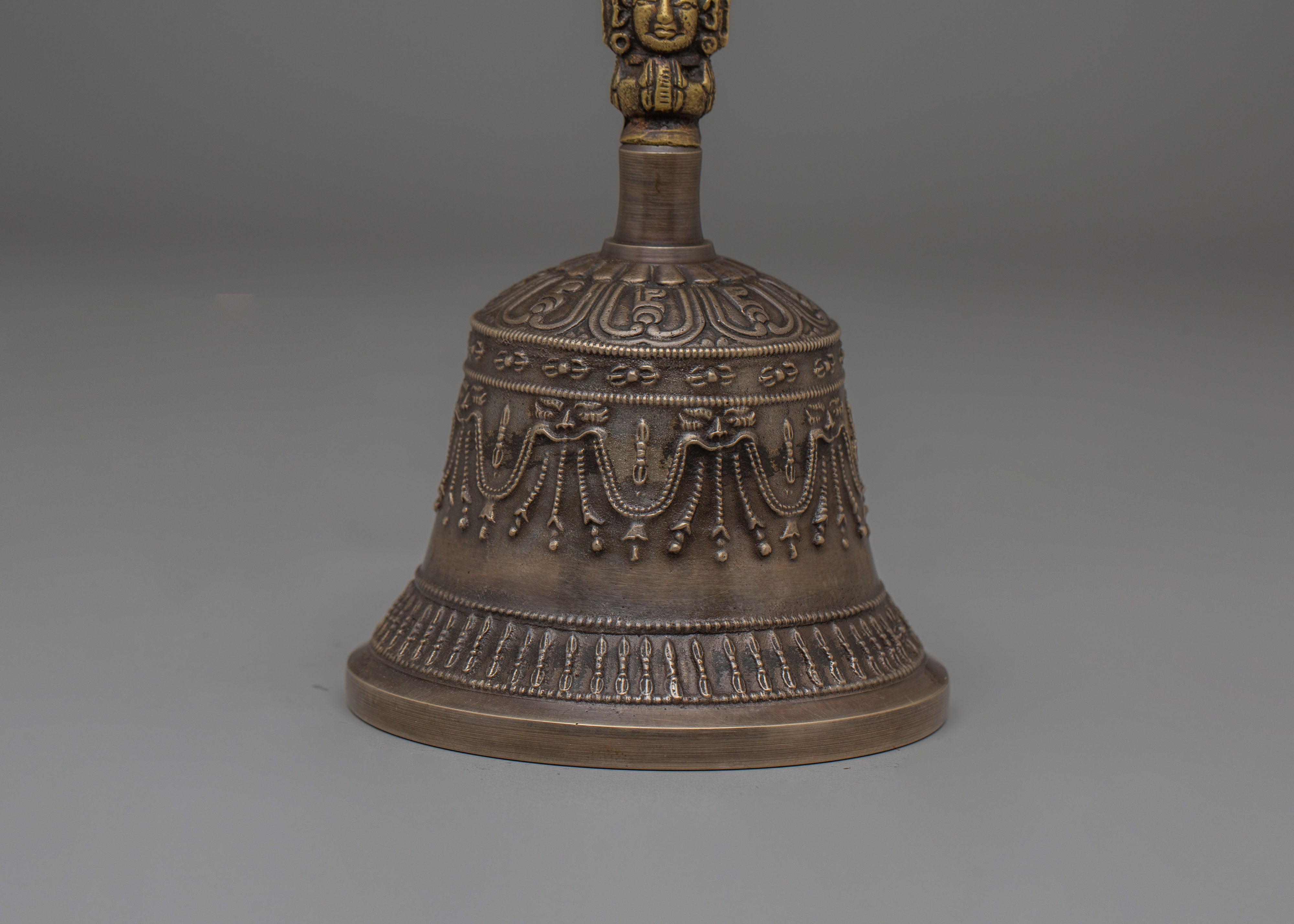 Traditional Buddhist Vajra and Bell Set | Handcrafted Tibetan Ritual Tools