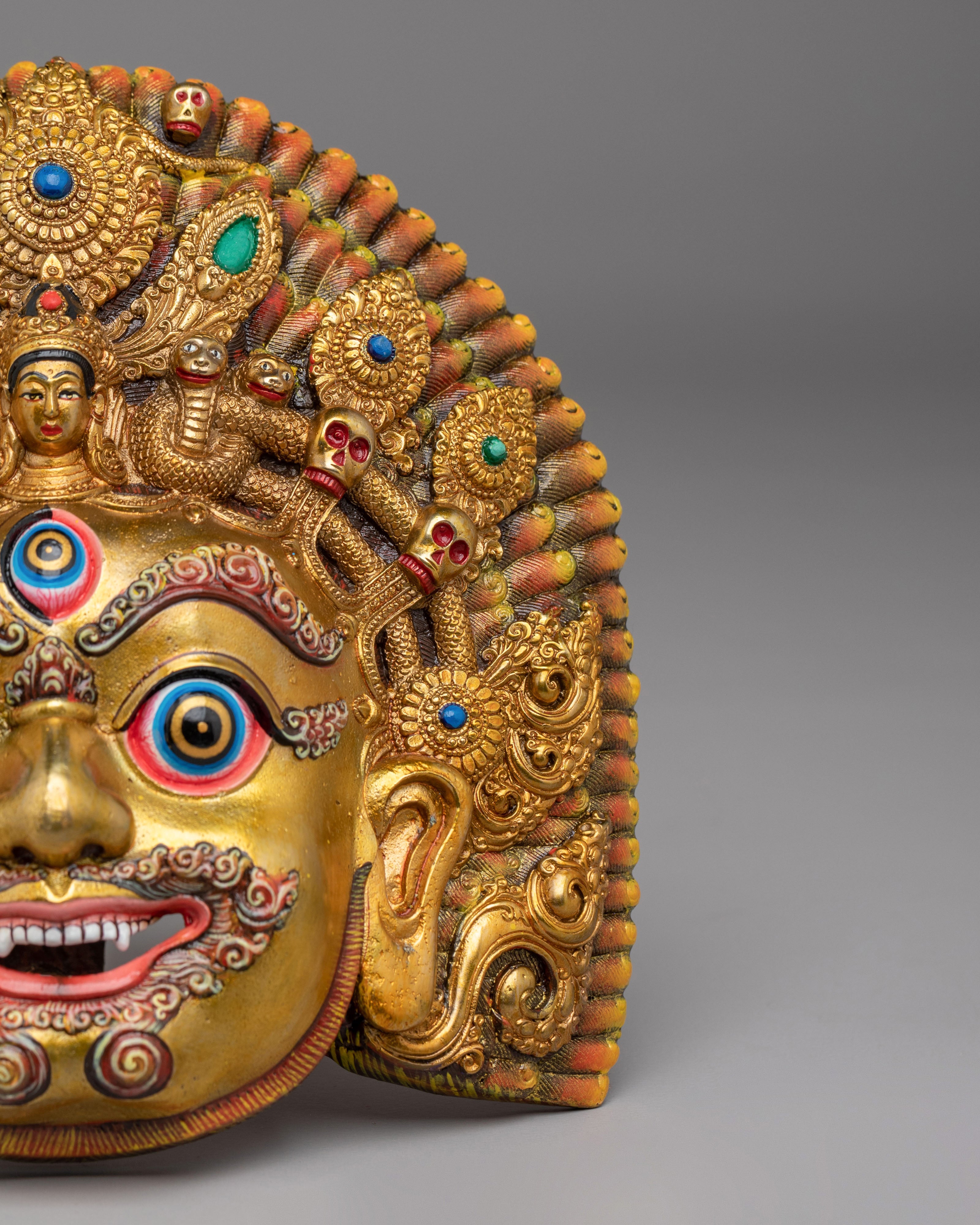 Sacred Bhairav Mask | Spiritual Decor
