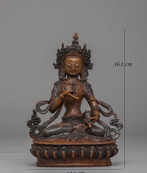 Handmade Oxidized Vajrasattva Statue | Tibetan Buddhist Art