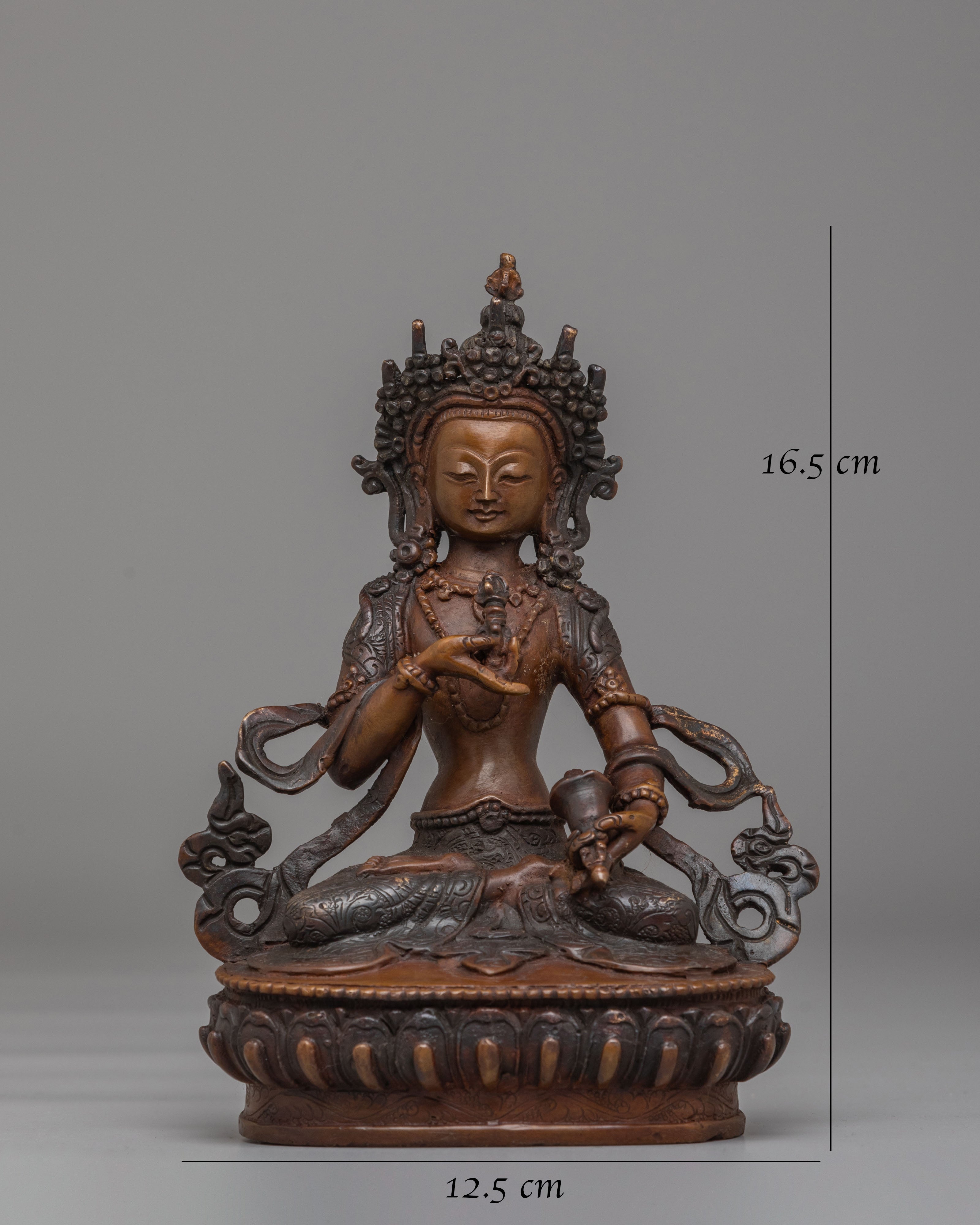 Handmade Oxidized Vajrasattva Statue | Tibetan Buddhist Art