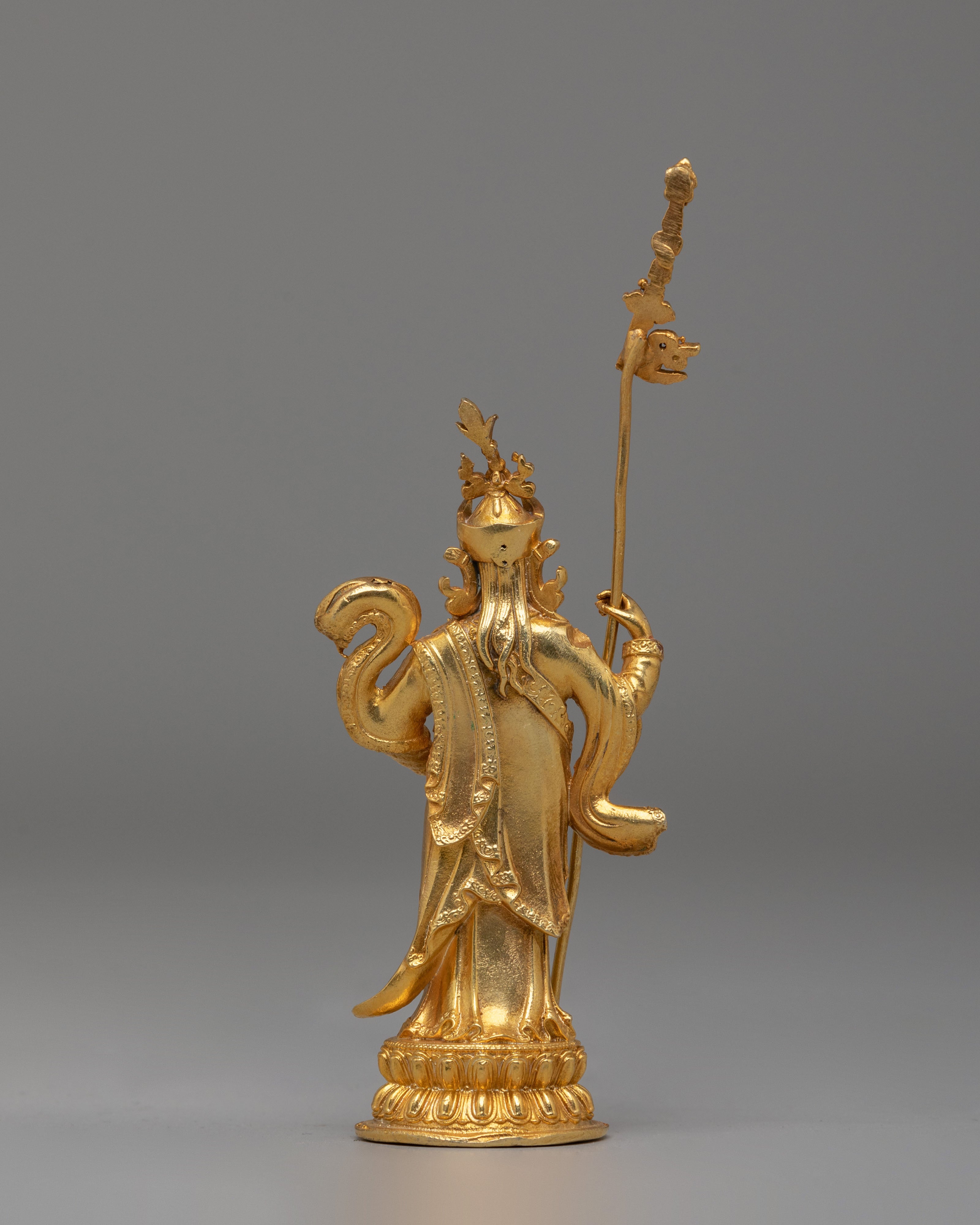 Guru Rinpoche Dynamic Standing Statue | Tibetan Spiritual Artwork
