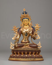 Tibetan White Tara Healing Sculpture