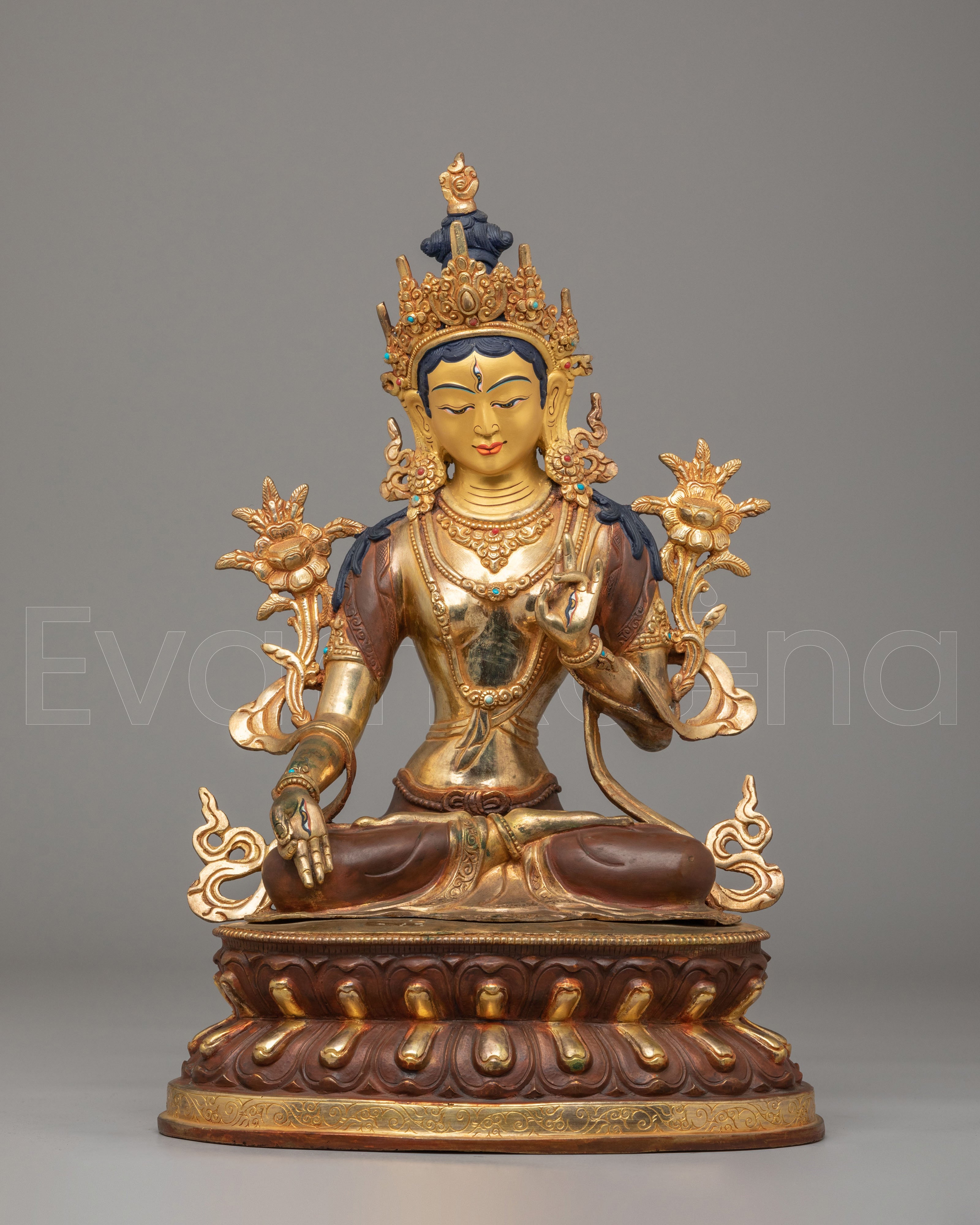 Tibetan White Tara Healing Sculpture