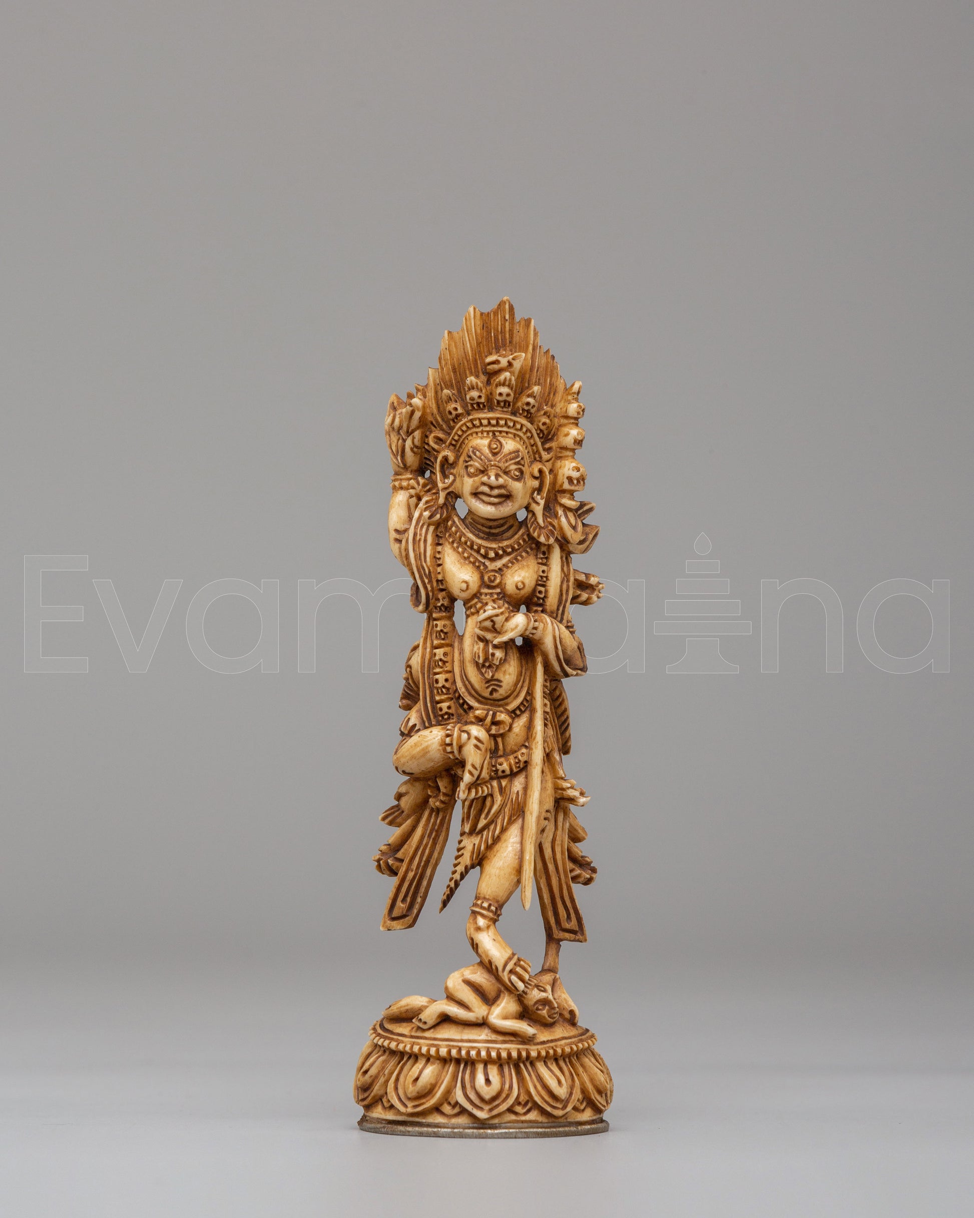 Sacred Dorje Phagmo Bone Sculpture