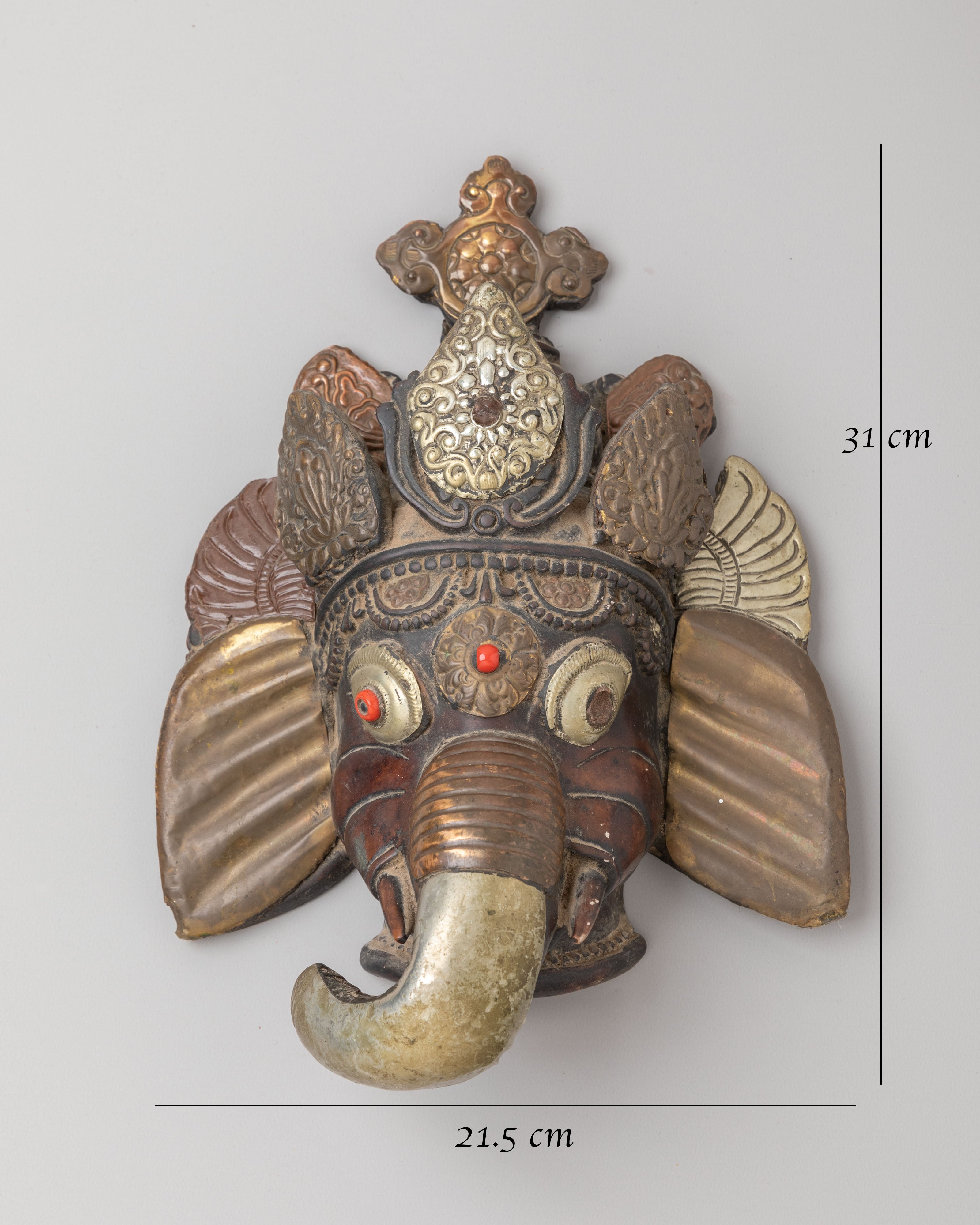 Divine Ganesha Wall Hanging Sculpture | Spiritual Decor for Meditation Space