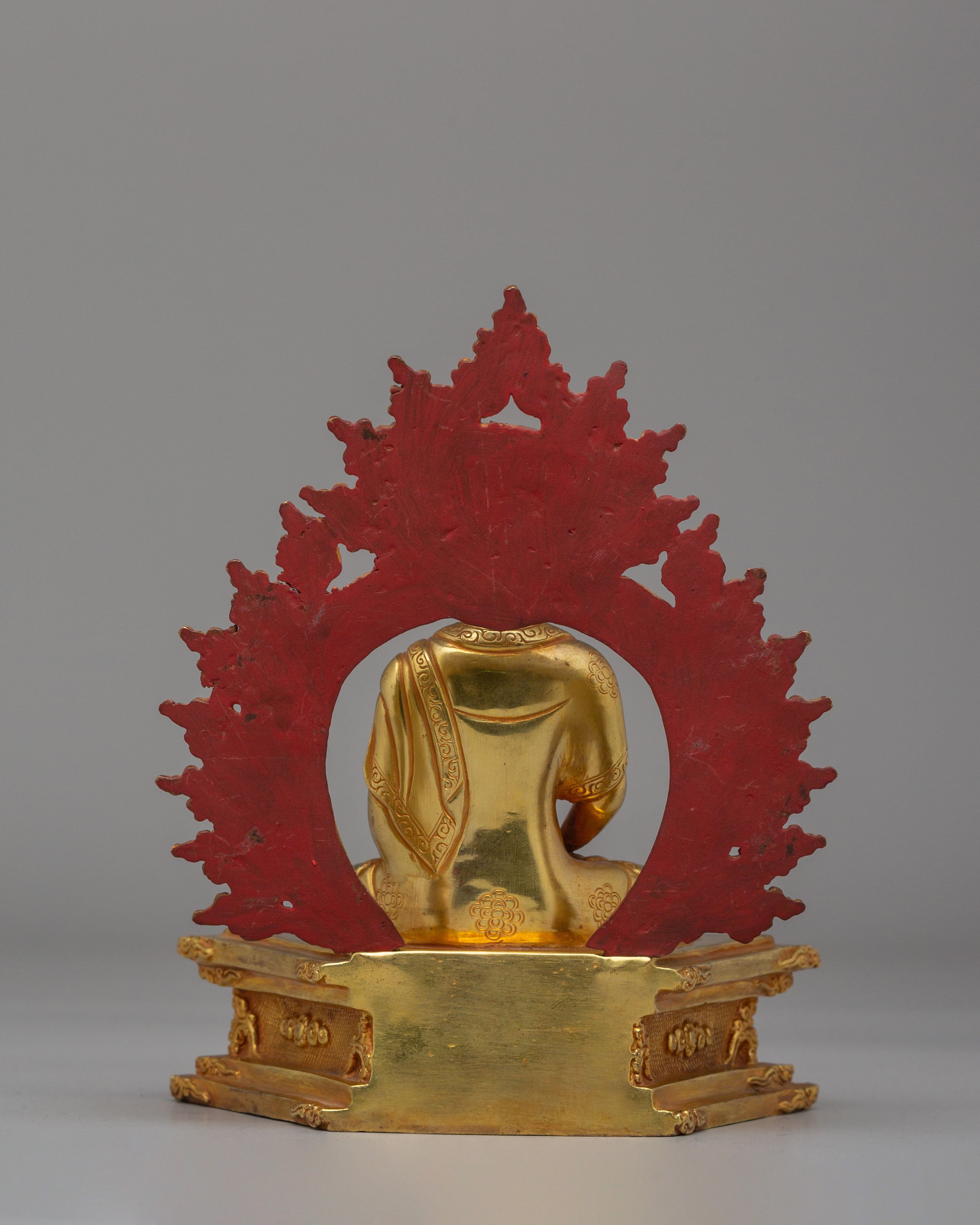 Amitabha Buddha Statue on Throne | Symbol of Infinite Light and Wisdom