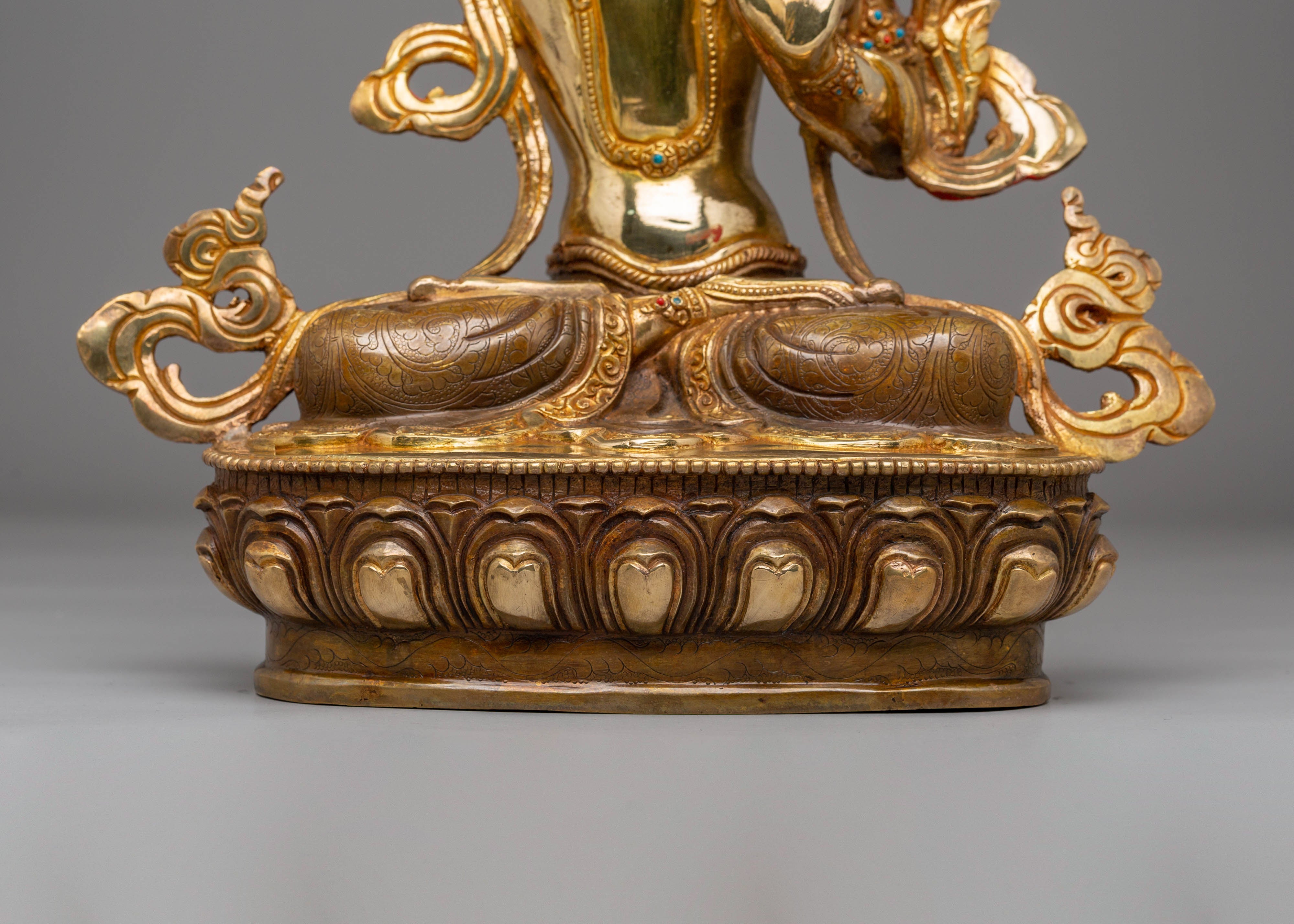 Manjushri Handmade Copper Statue | Buddhist Bodhisattva of Wisdom