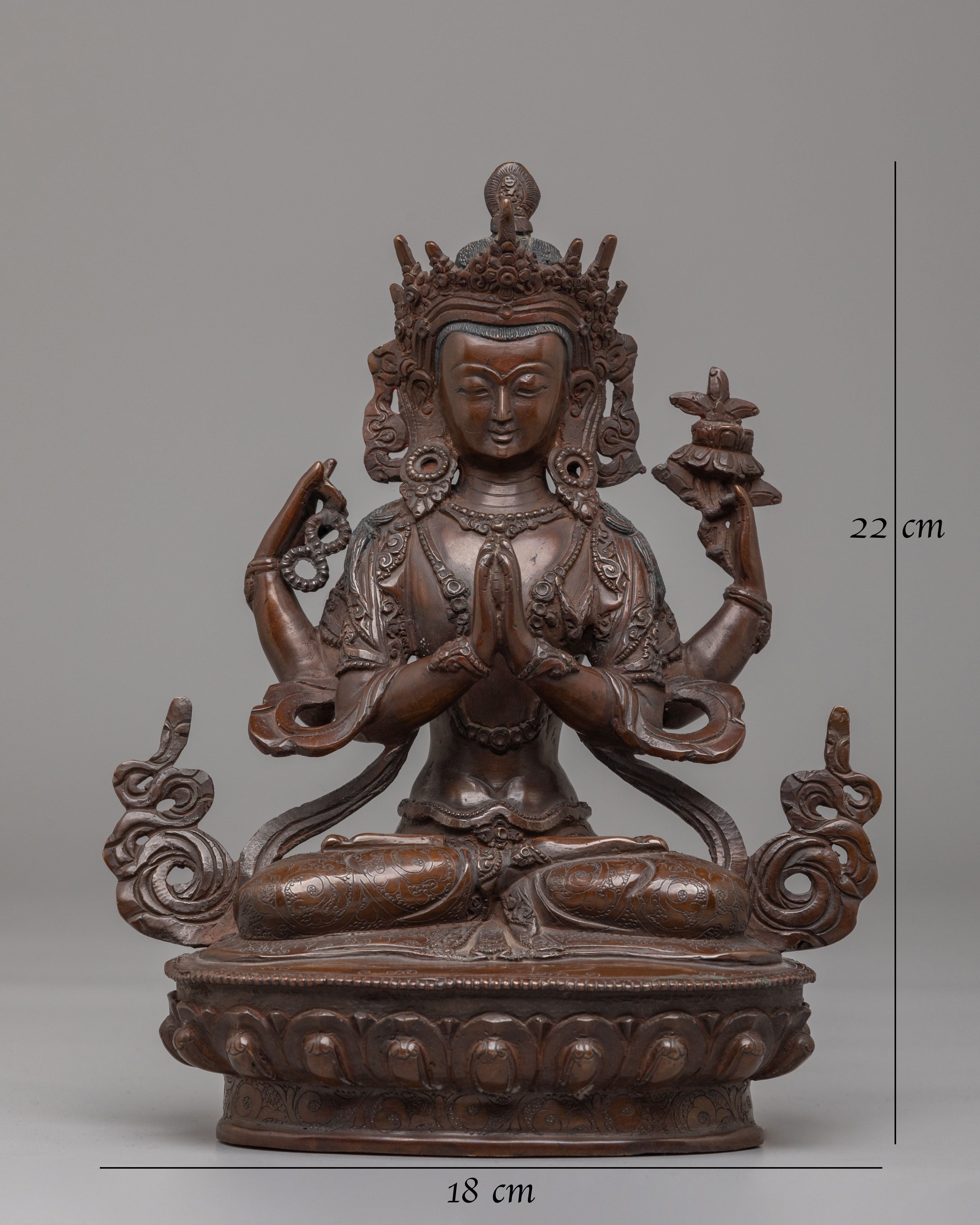 Chenrezig Compassion Sculpture | Bodhisattva Statue