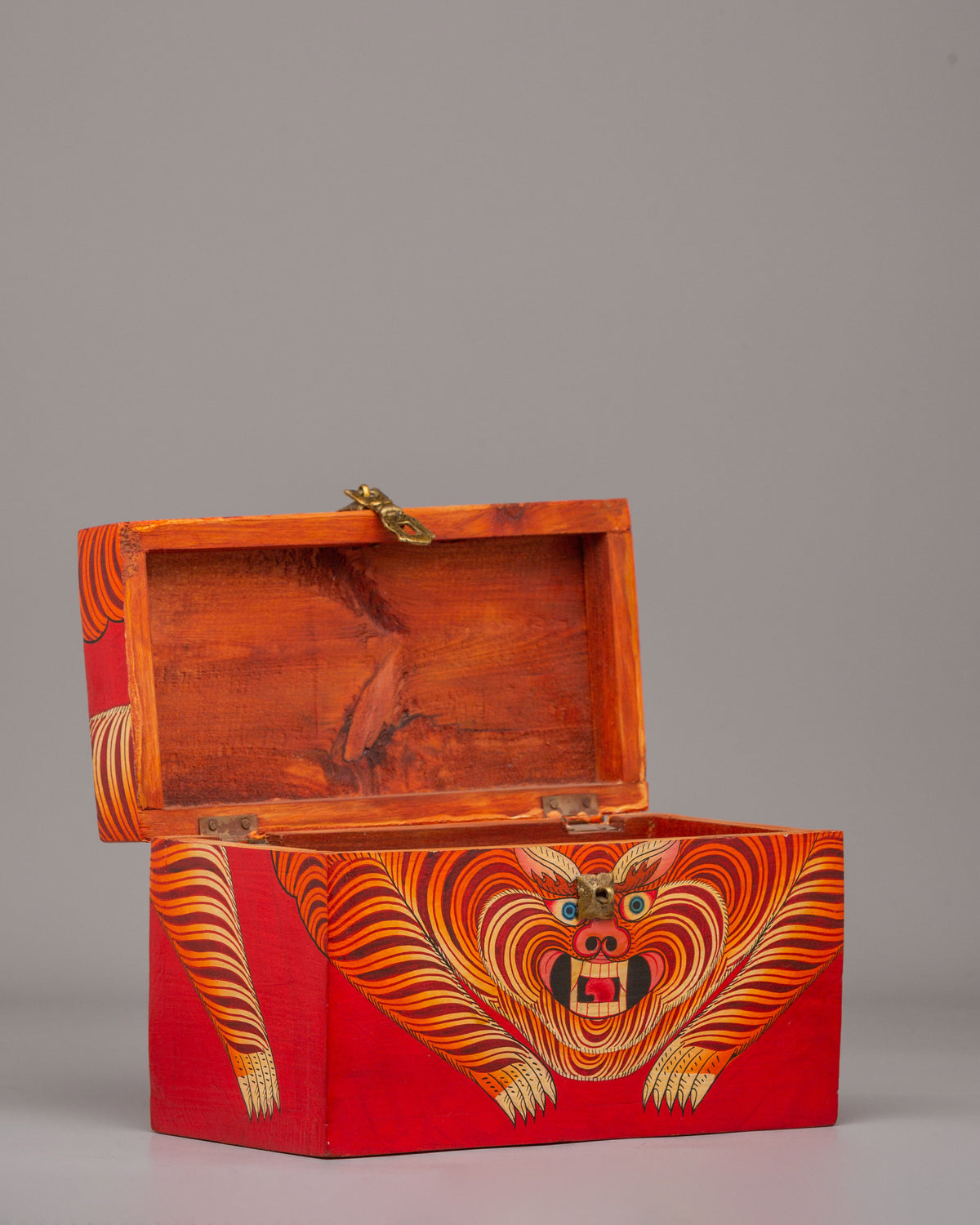 Decorative Himalayan Wooden Box | Handcrafted Wooden Treasure Box
