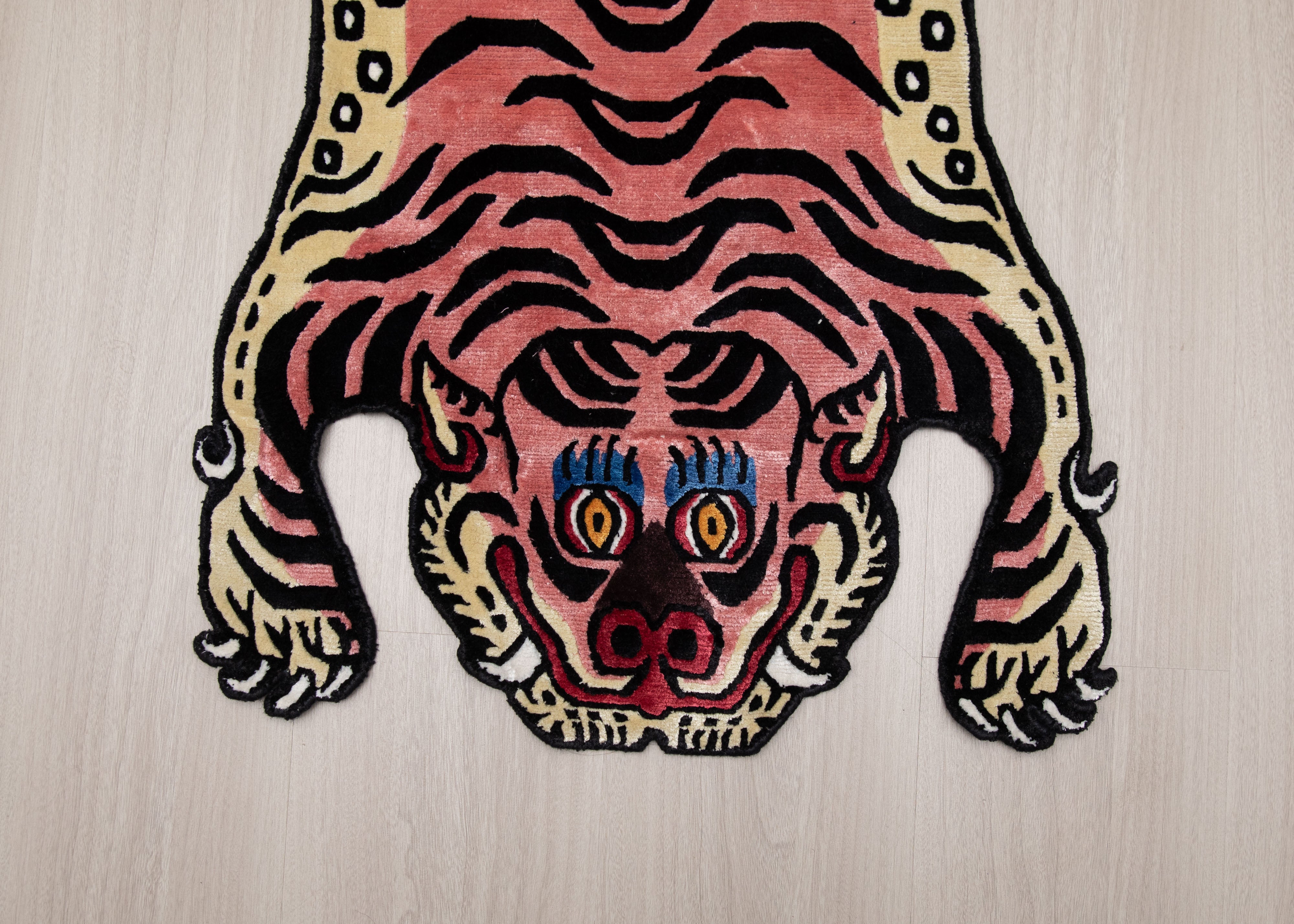Decorative Handmade Tiger Rug | Handmade Tibetan Art