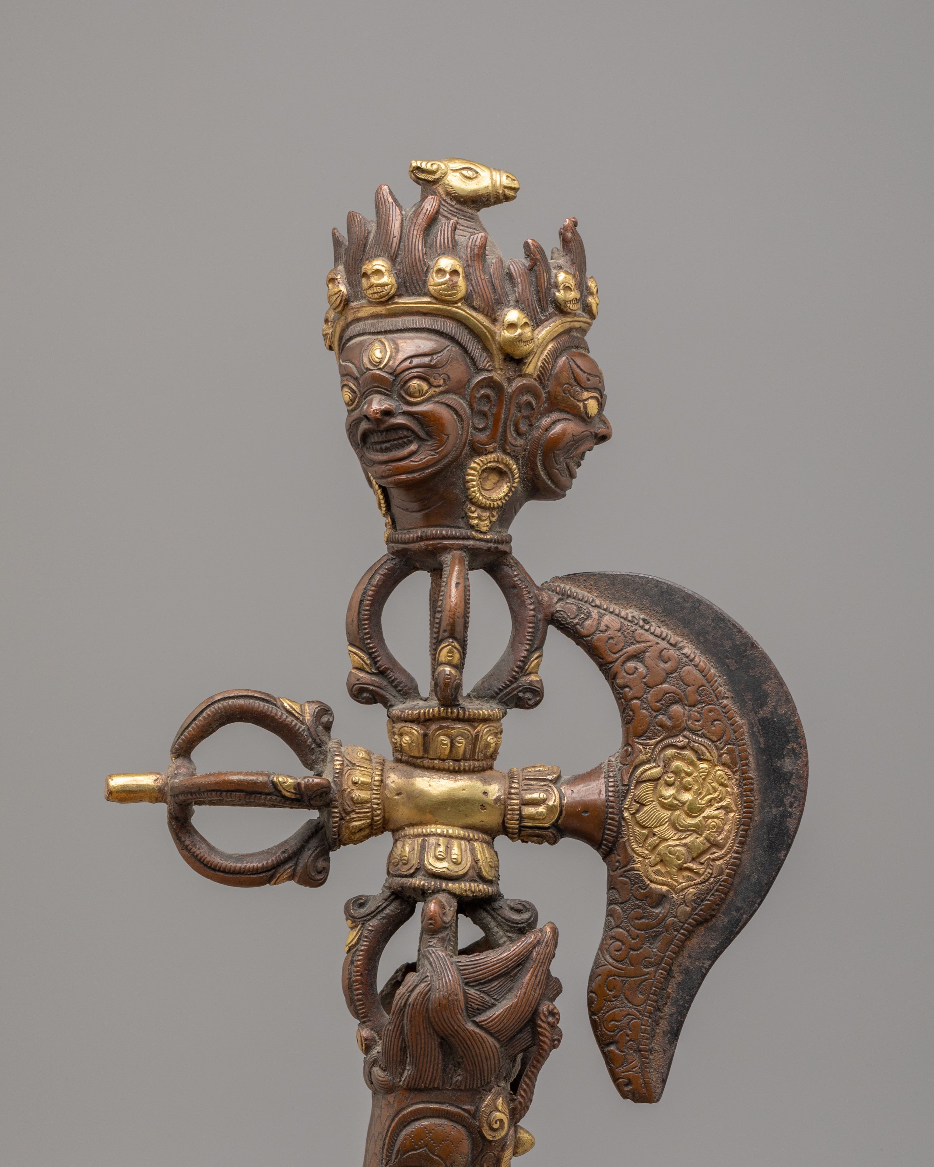Handcrafted Hayagriva Ritual Phurba | Tibetan Buddhist Ritual Dagger