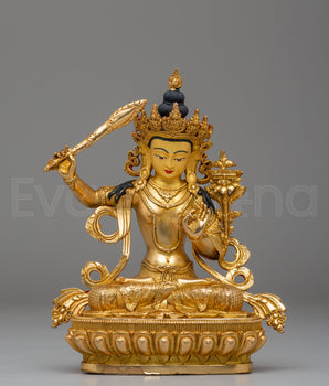 handcrafted-manjushri-buddhist-statue