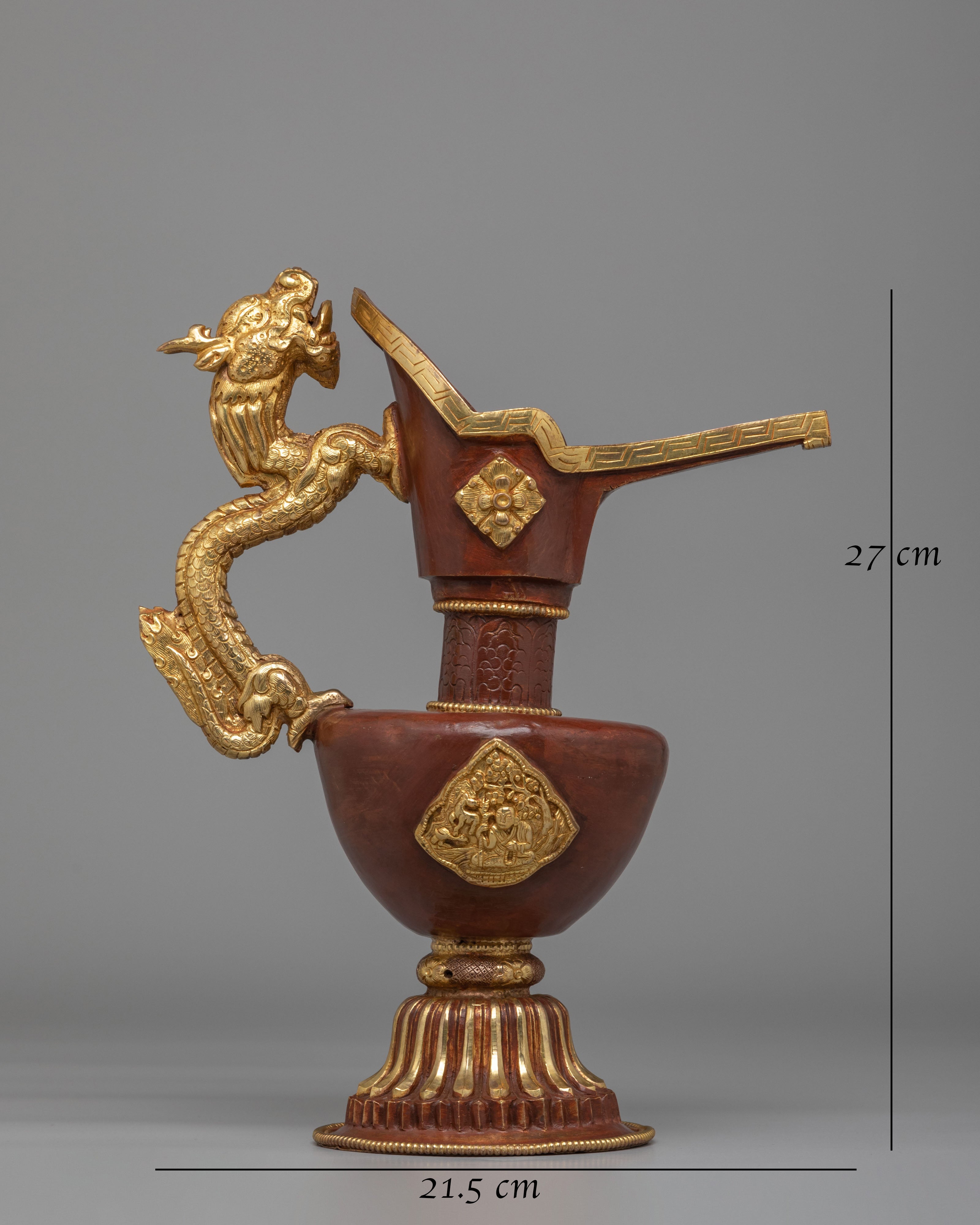 Handmade Ritual Bhumba | Traditional Copper Bhumba