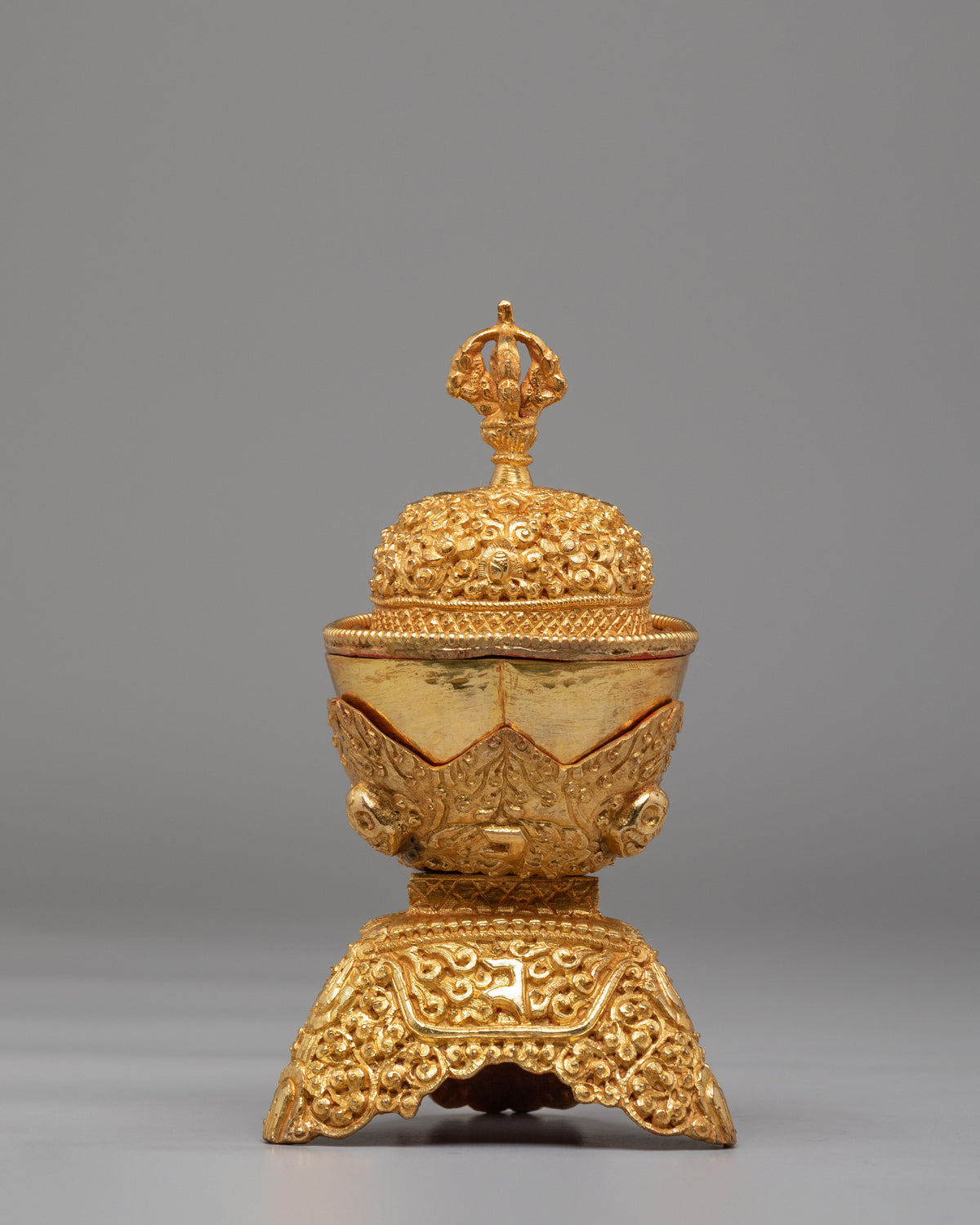 Himalayan Buddhist Kapala Set | Skull Cups for Ritual Use