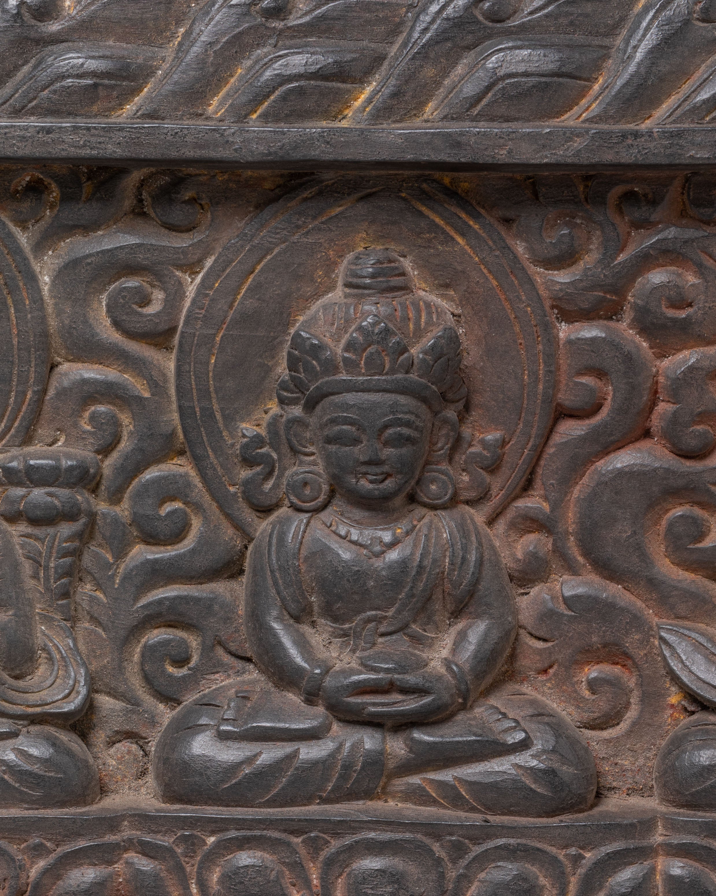 Divine Buddhist Deities Book Cover | Handcrafted Wooden Book Cover