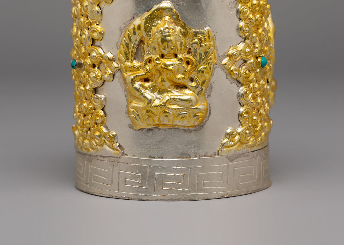 Handcrafted Himalayan Jewelry Box | Copper Box with Electro Gold and Silver Plating