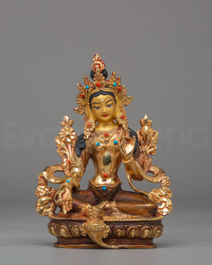 Green Tara Sacred Statue | Spiritual Decor