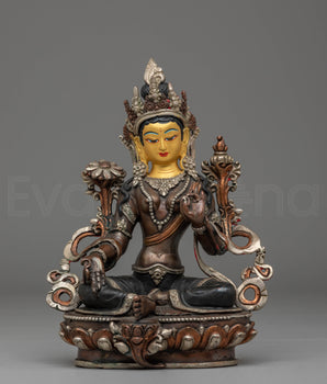 Green Tara Statue Mother of all Buddha