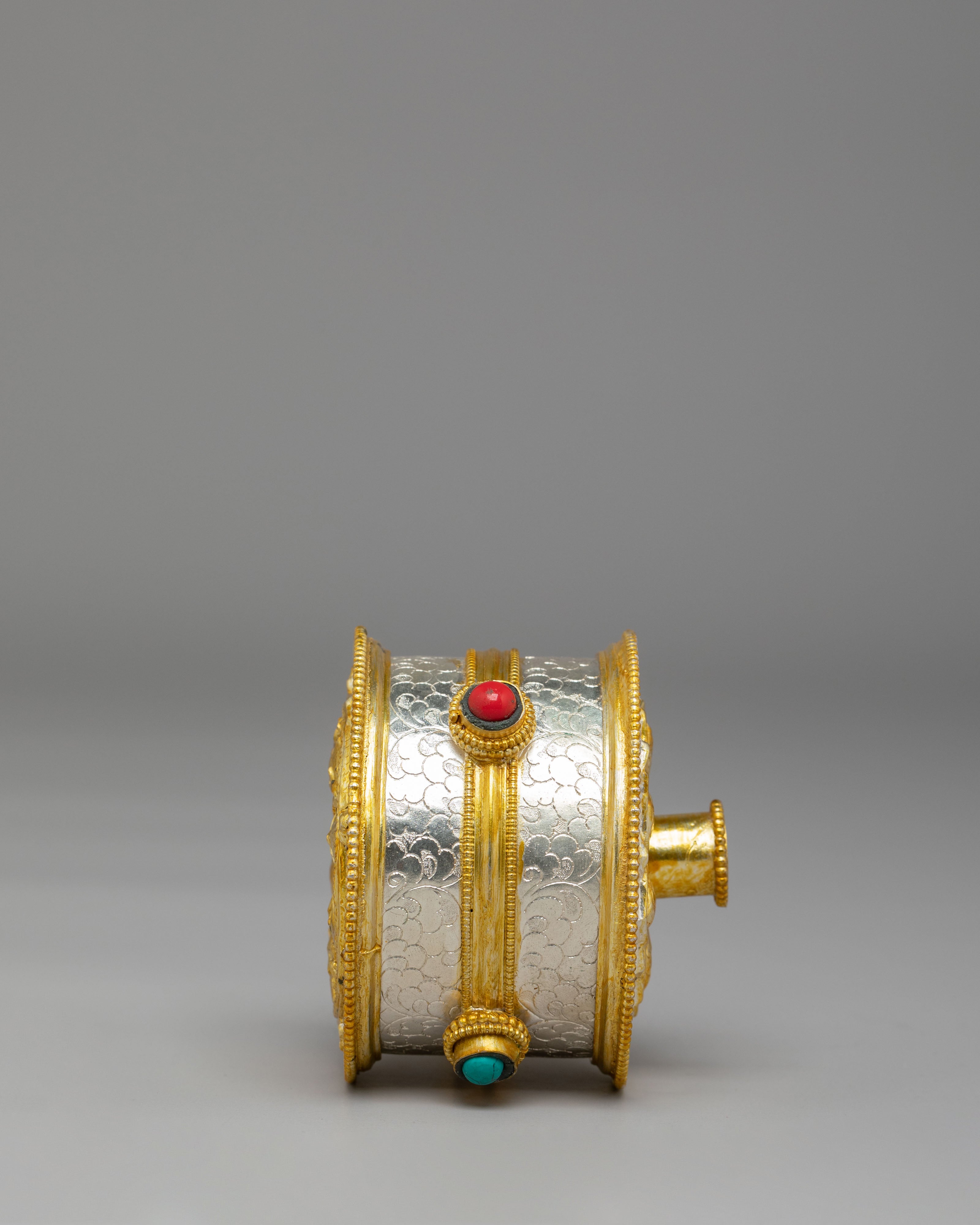 Handmade Ritual Prayer Wheel | Sacred Buddhist Tool for Meditation &amp; Blessings