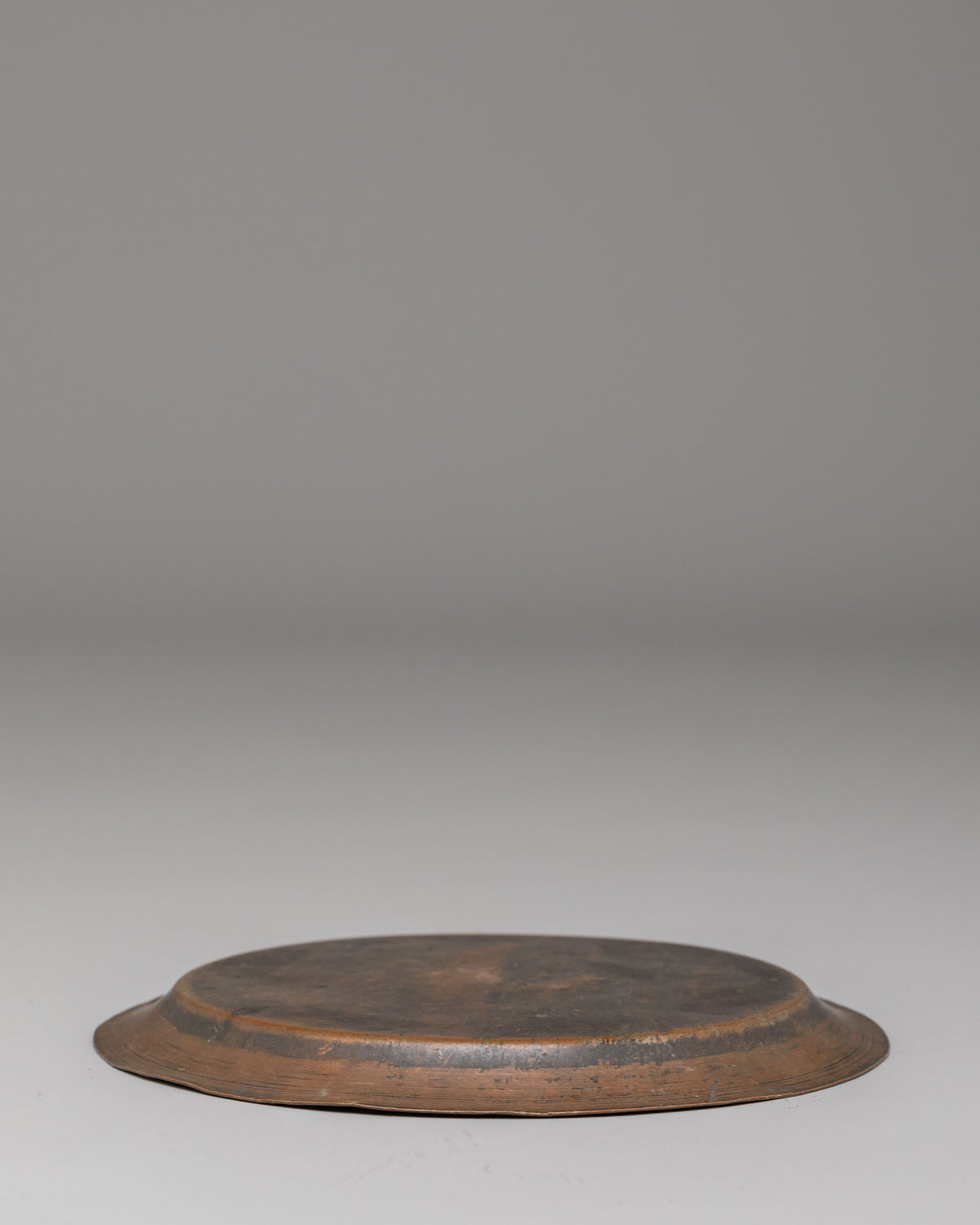 Handcrafted Offering Plate | Antique Copper Buddhist Ritual Tray