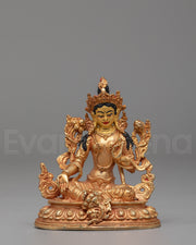 Himalayan Green Tara Statue for Shrine | Mother of all Buddhas