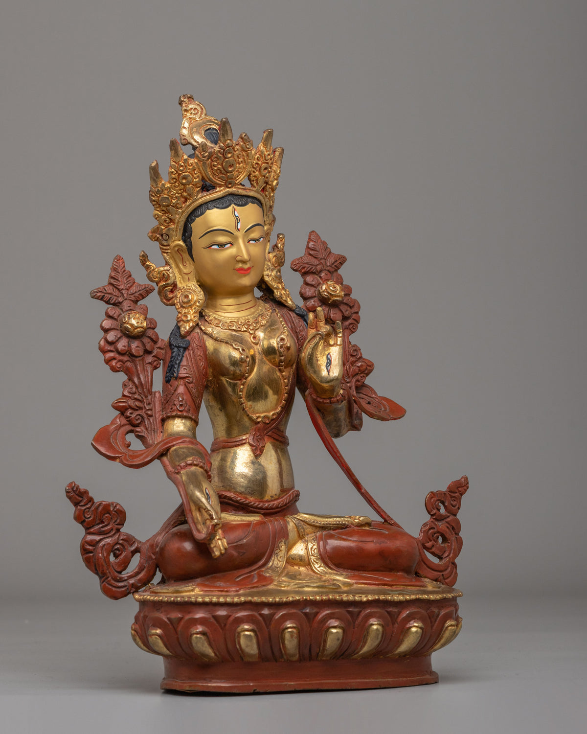 White Tara Seven Eyes Statue | Traditional Handcrafted Artwork