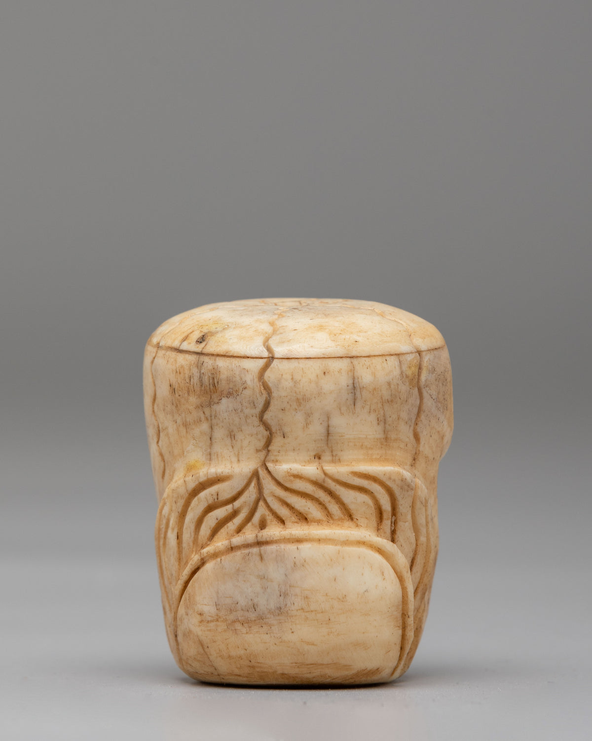 Tibetan Buddhist Skull Carving | Handcrafted Buddhist Decor