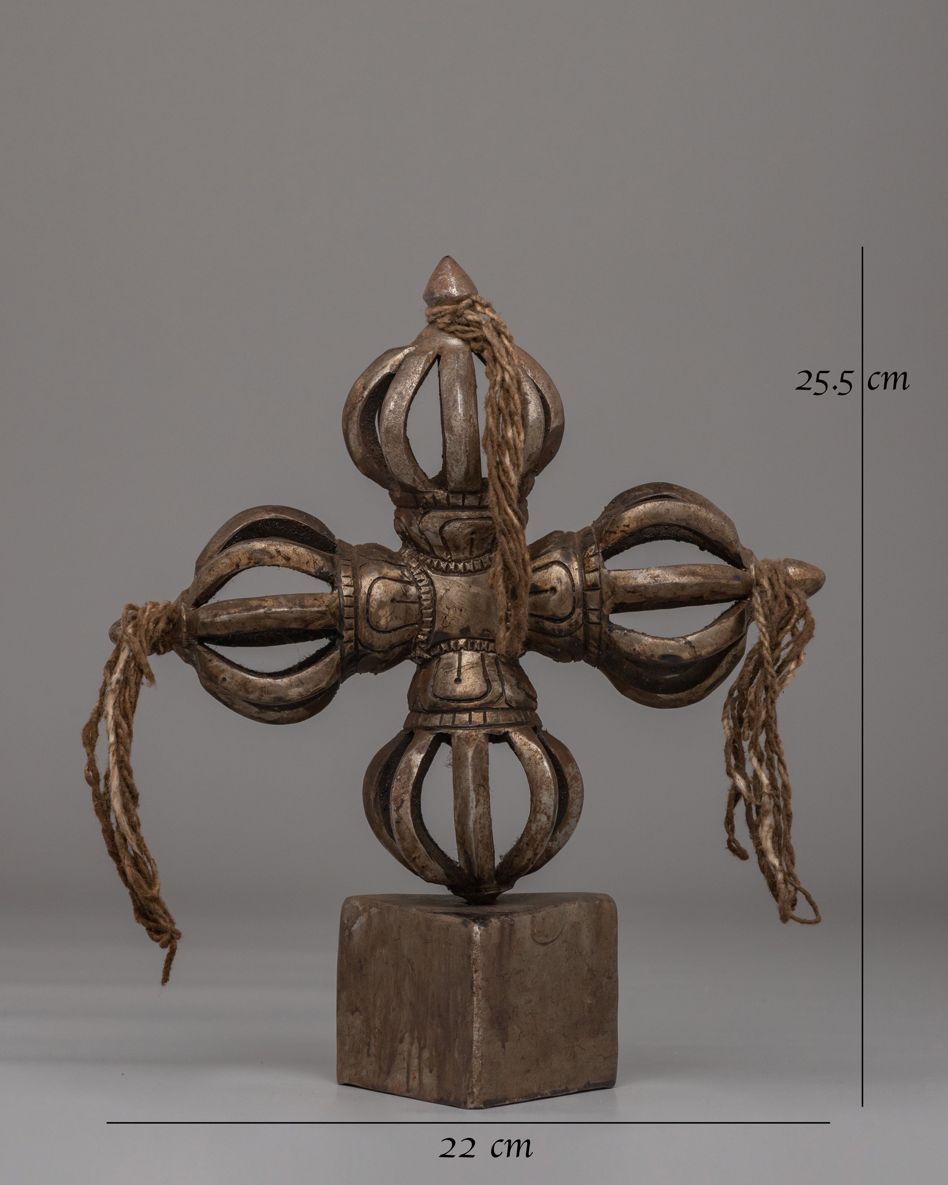 Bishwo Vajra With Stand | Handcrafted Iron Dorje