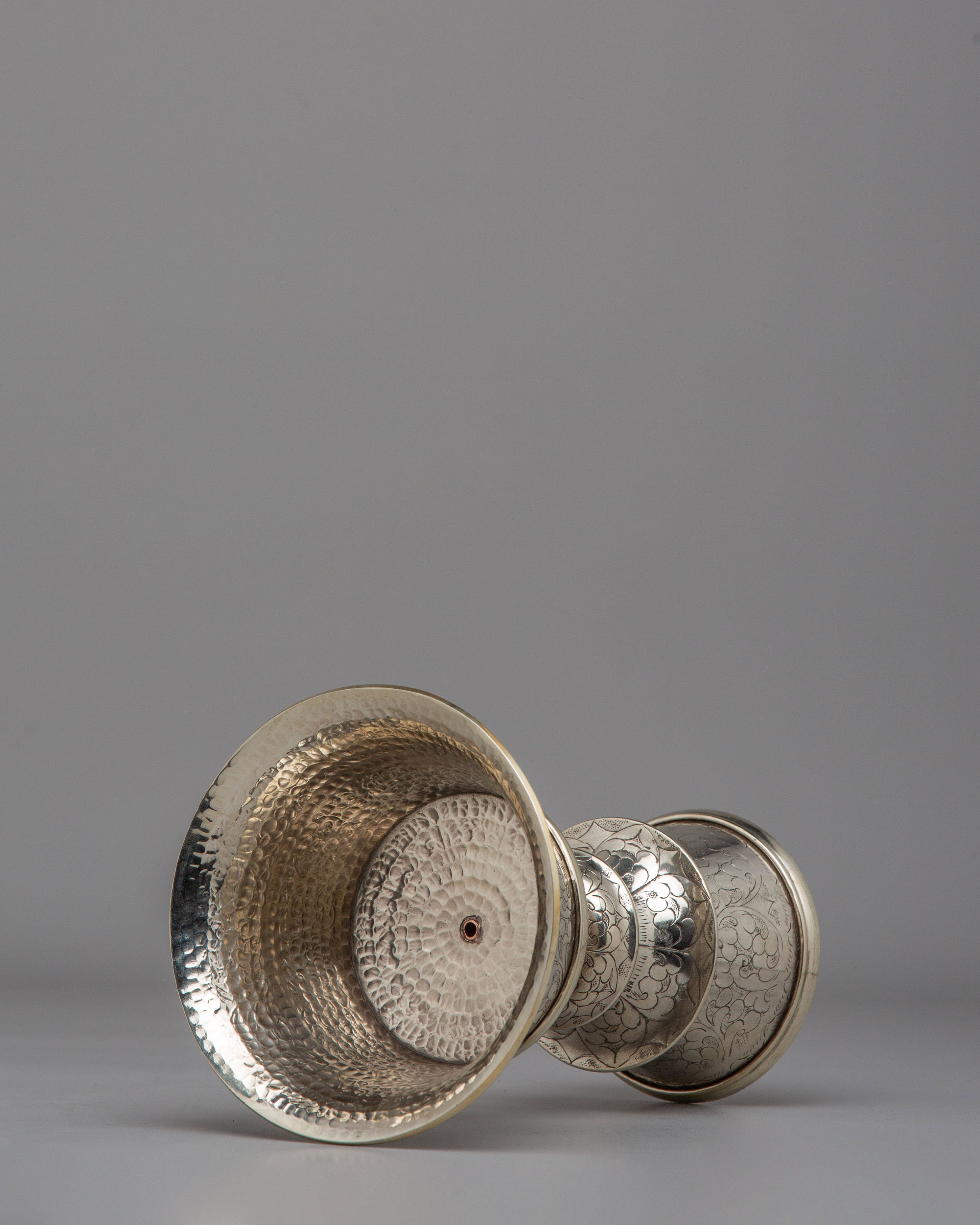 Handmade Himalayan Butter Lamp Set | Traditional Buddhist Light Offering