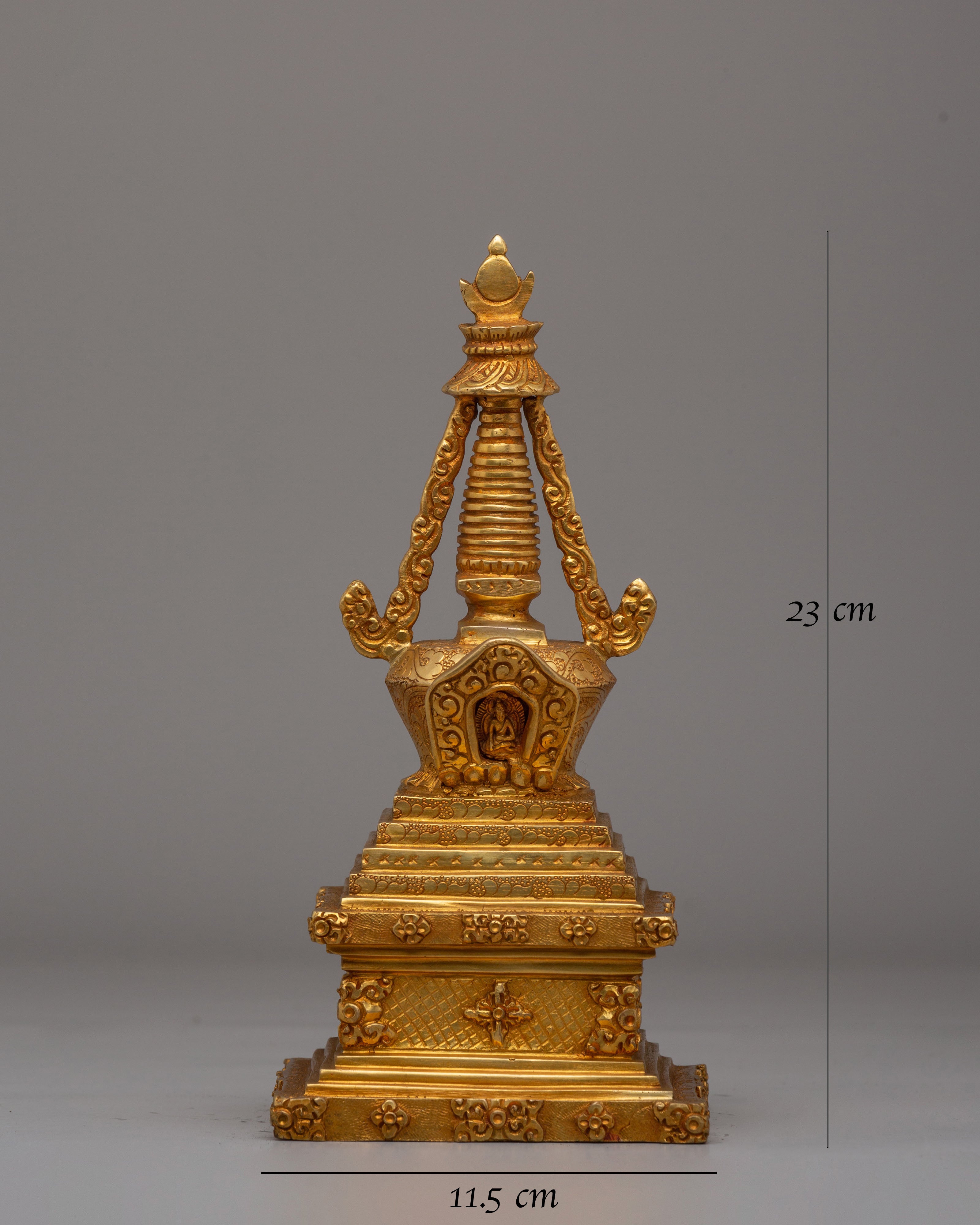 Handmade Himalayan Stupa | Enlightenment Stupa