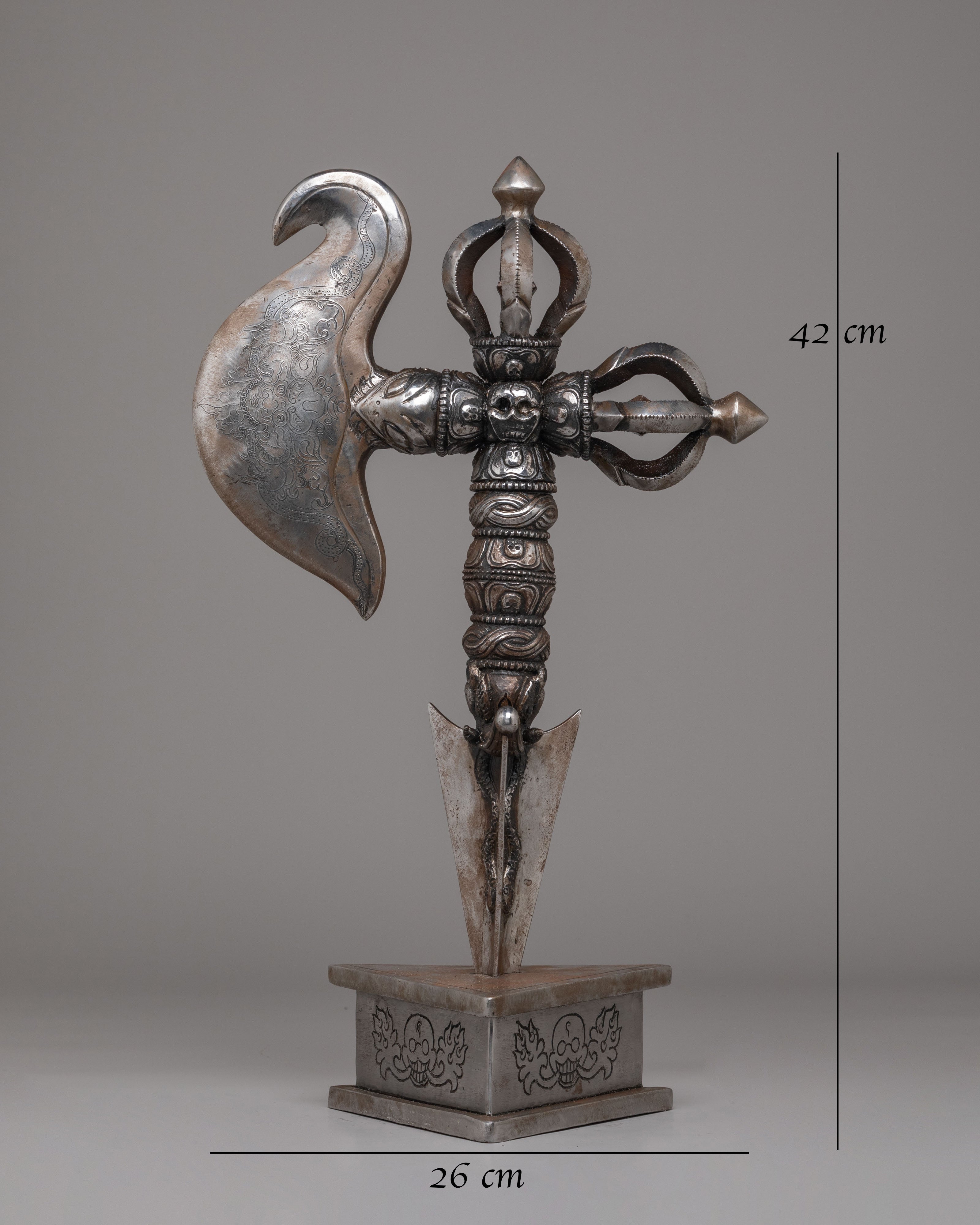 Spiritual Kartika Axe | Sacred Ritual Tool