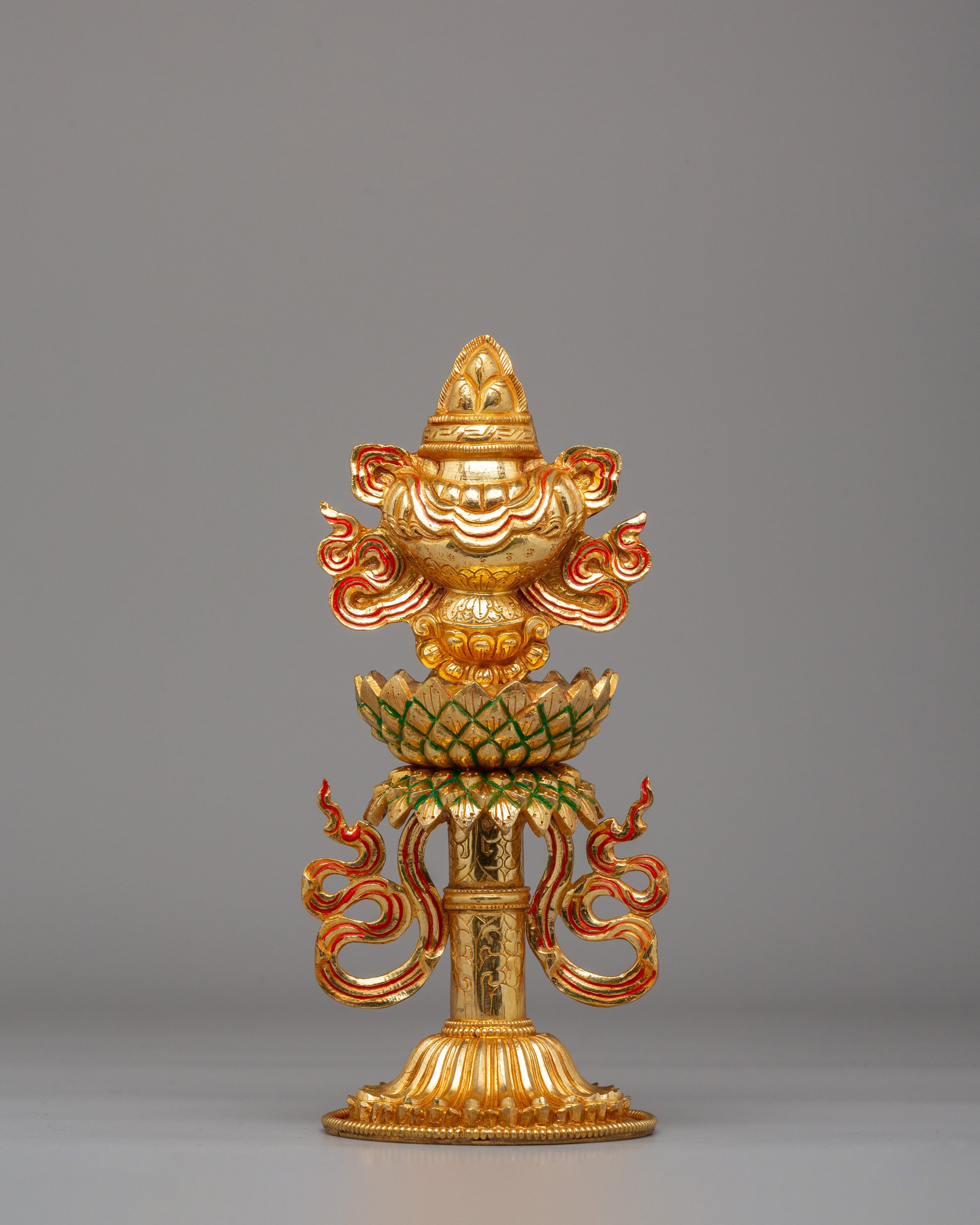 Buddhist Eight Symbols Sculpture Set | A Sacred Representation of Spiritual Blessings