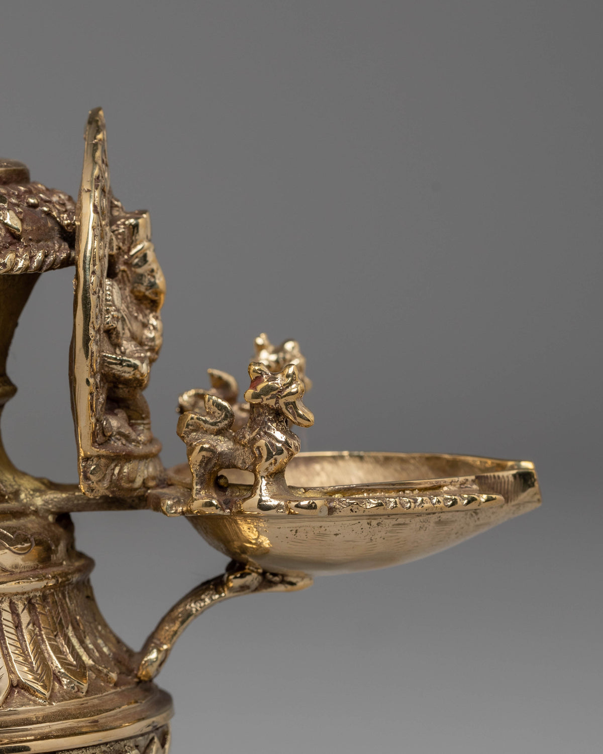 Handmade Ganesha Oil Lamp | Brass Spiritual Lamp with Intricate Design (REMAKE POSSIBLE )